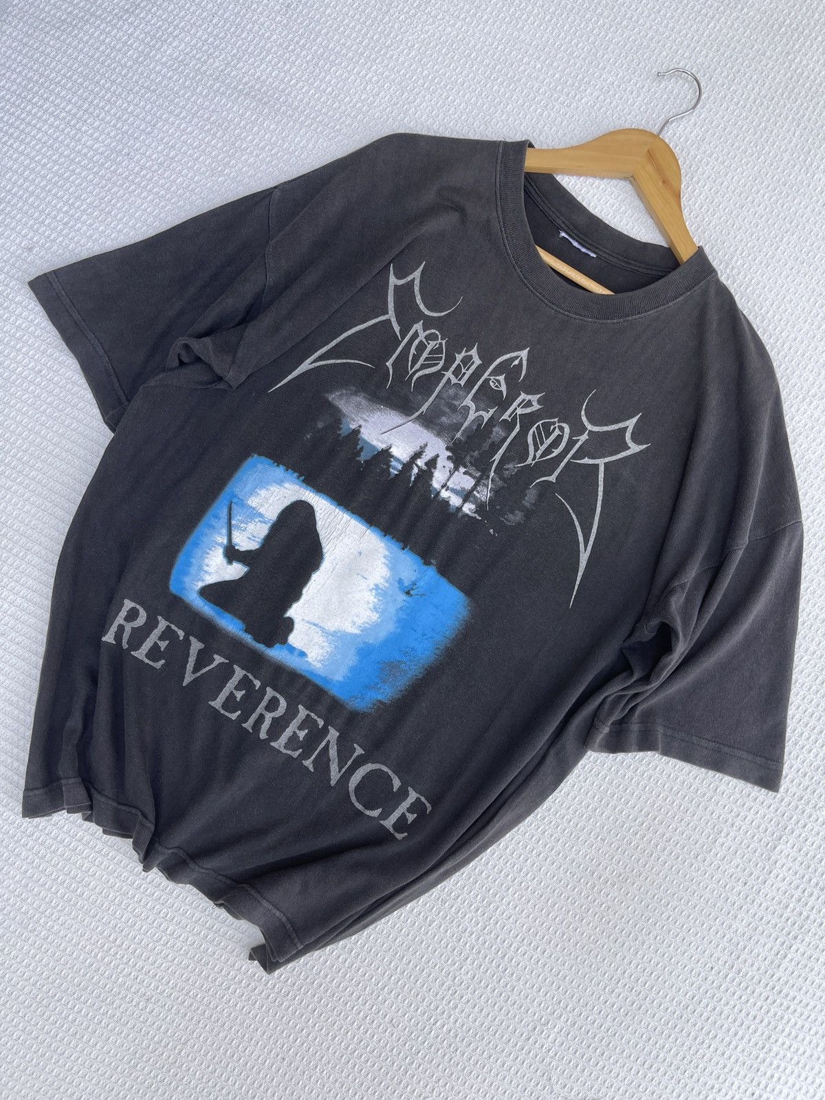 Band Tees SUN FADED🔥Vtg 90s Emperor Reverence Metal Band Tee Size US XL / EU 56 / 4 - 9 Thumbnail