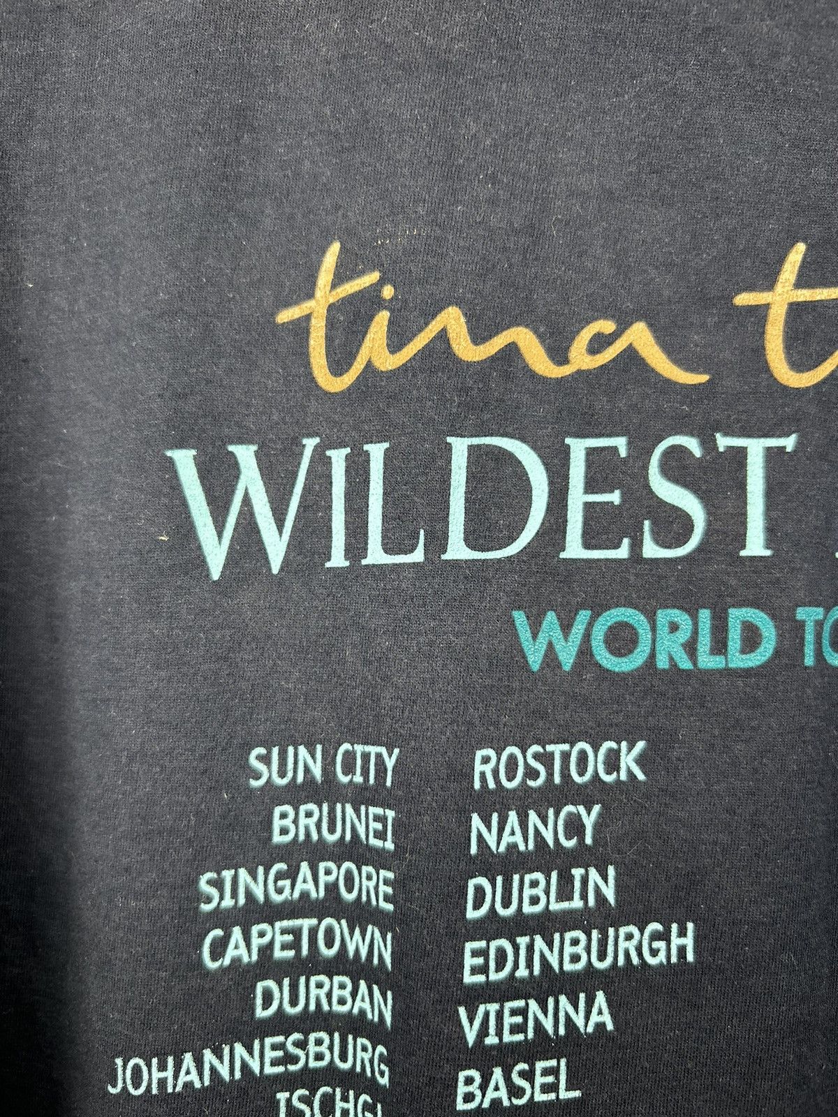 Band Tees Vintage 90s Tina Turner Wildest Dreams World Tour 1996 Tee Size US XL / EU 56 / 4 - 14 Thumbnail