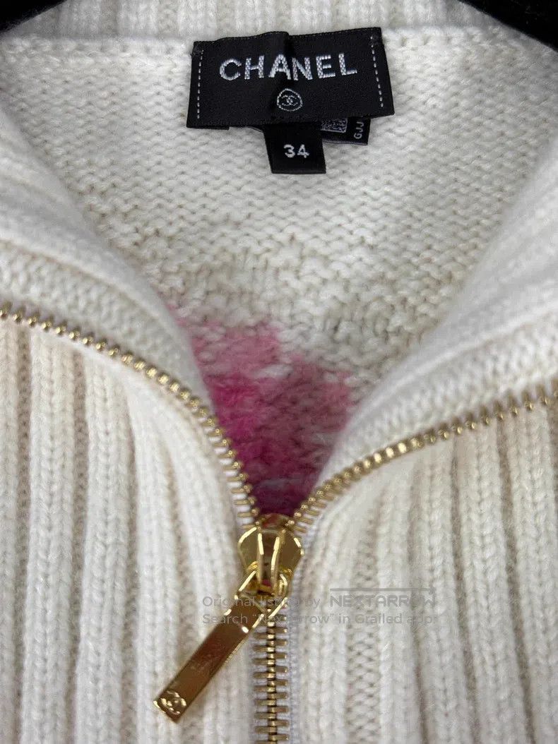 Chanel Chanel Ski series pink zipper sweater Size XXS / US 00 / IT 34 - 4 Thumbnail