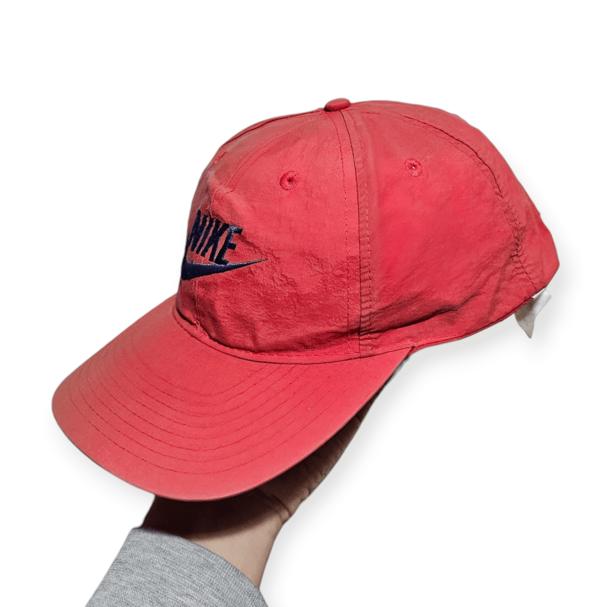 Nike Nike 80's Vintage Nylon Red Hat Size ONE SIZE - 3 Thumbnail