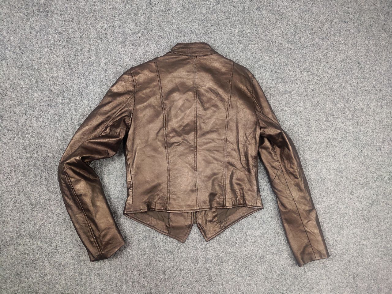 Morgan De Toi Vintage Morgan De Toi Y2K Leather Moto Biker Bronze Jacket Size S / US 4 / IT 40 - 7 Thumbnail