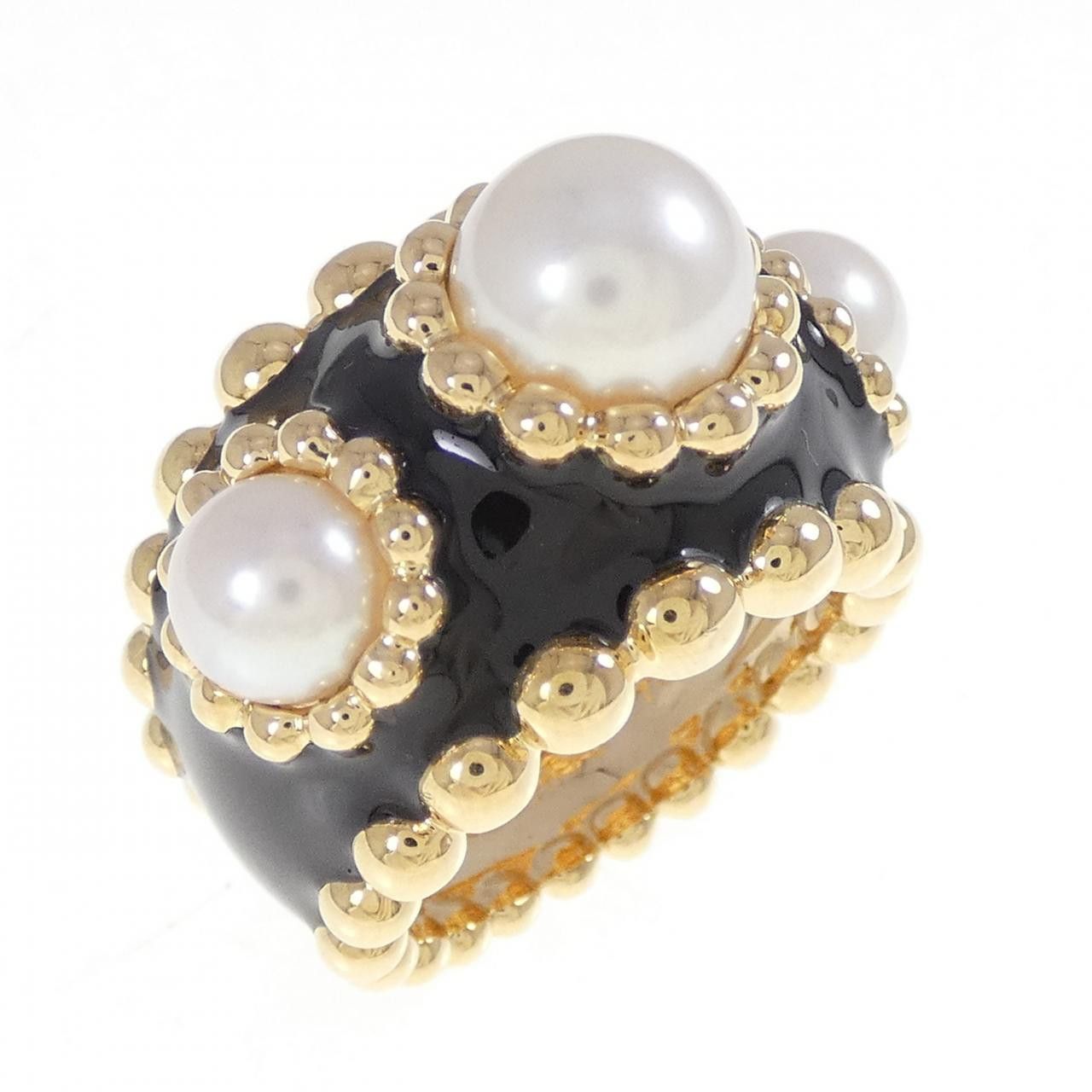 Chanel Chanel Chanel Akoya Pearl Gold Ring Precious Metal Ring DUTY FREE for USA Size ONE SIZE - 1 Thumbnail