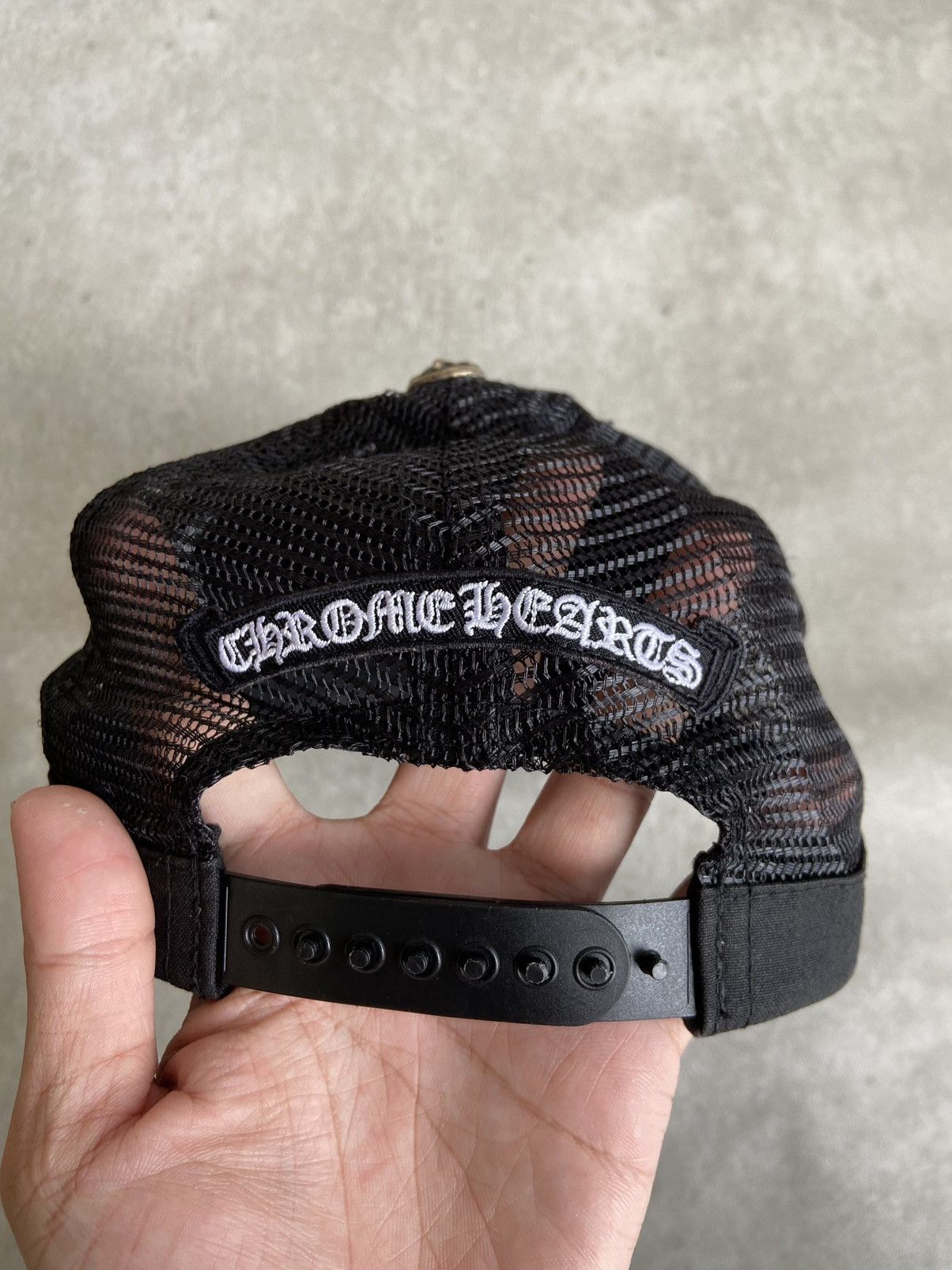 Chrome Hearts ❌SOLD❌Chrome Hearts Black Trucker Hat Size ONE SIZE - 10 Thumbnail
