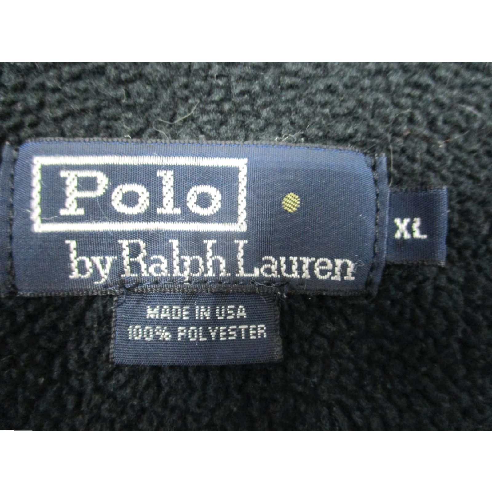 Polo Ralph Lauren Polo Ralph Lauren Pullover Mens XL Black Fleece Quarter Zip Red Pony Made USA Size US XL / EU 56 / 4 - 3 Thumbnail