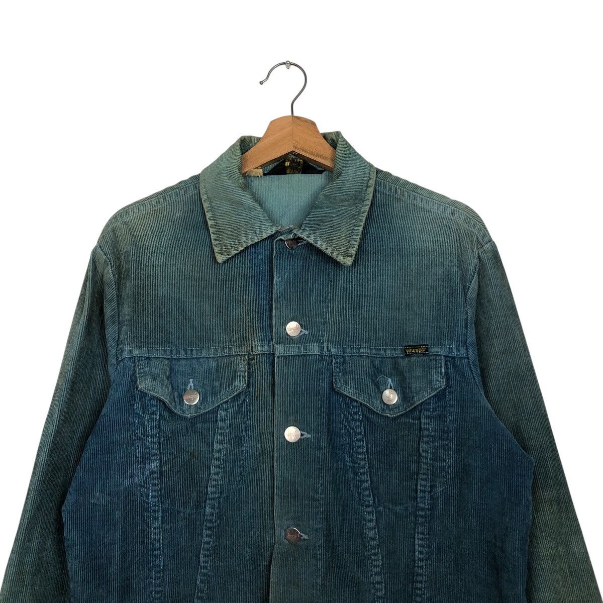 Vintage 📌Vintage Trucker Chore Corduroy Jacket Wrangler Usa Size US M / EU 48-50 / 2 - 4 Thumbnail