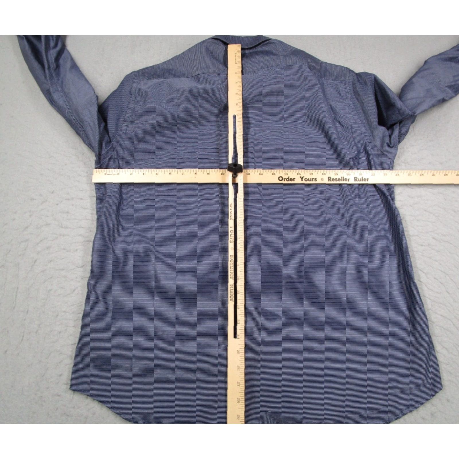 Vintage Mirto Shirt Mens 2XL Blue Striped Button-Down Cotton Made in Spain Preppy Classic Mens Size US XXL / EU 58 / 5 - 5 Thumbnail