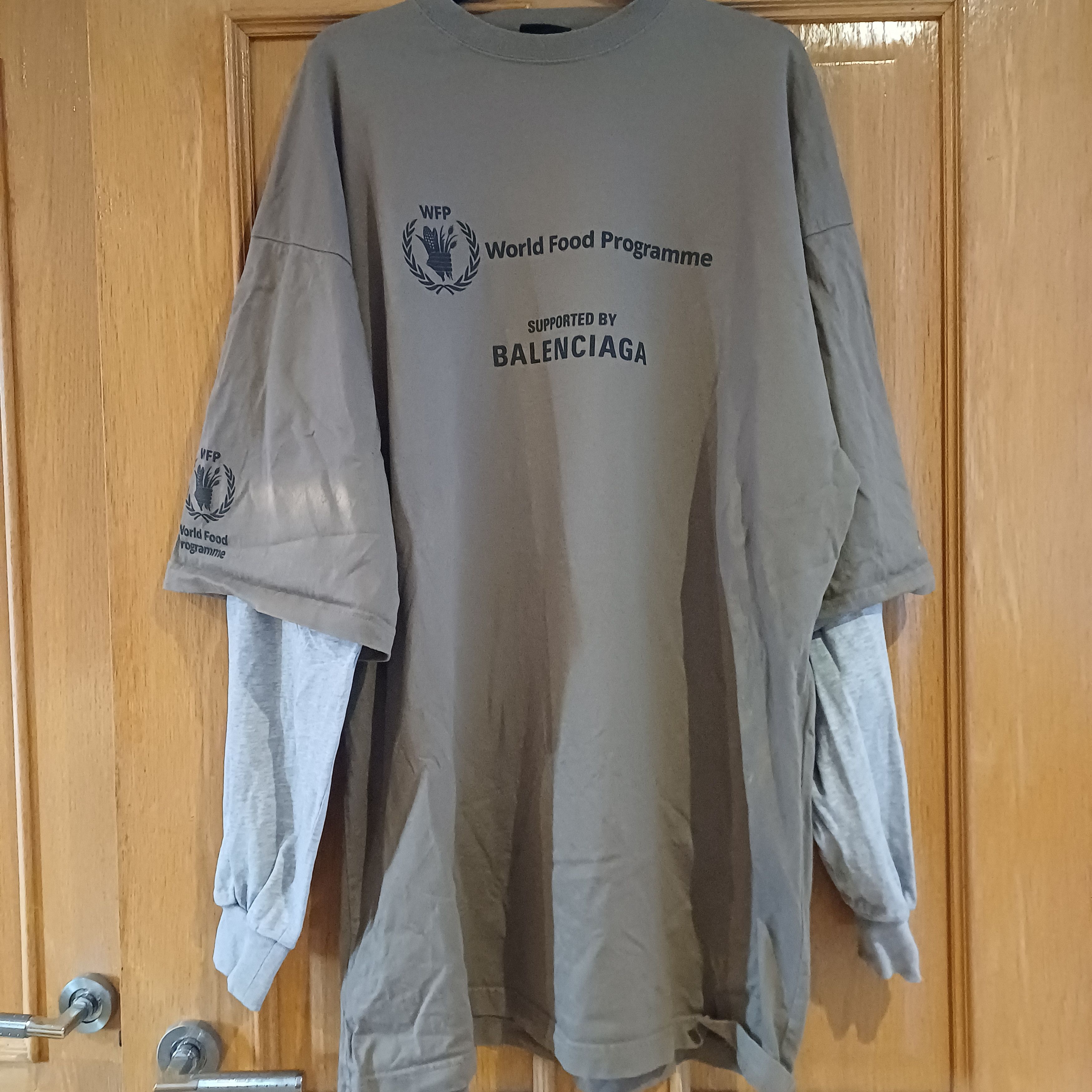 Balenciaga Balenciaga WFP Long Sleeve T-Shirt Size US XL / EU 56 / 4 - 1 Thumbnail