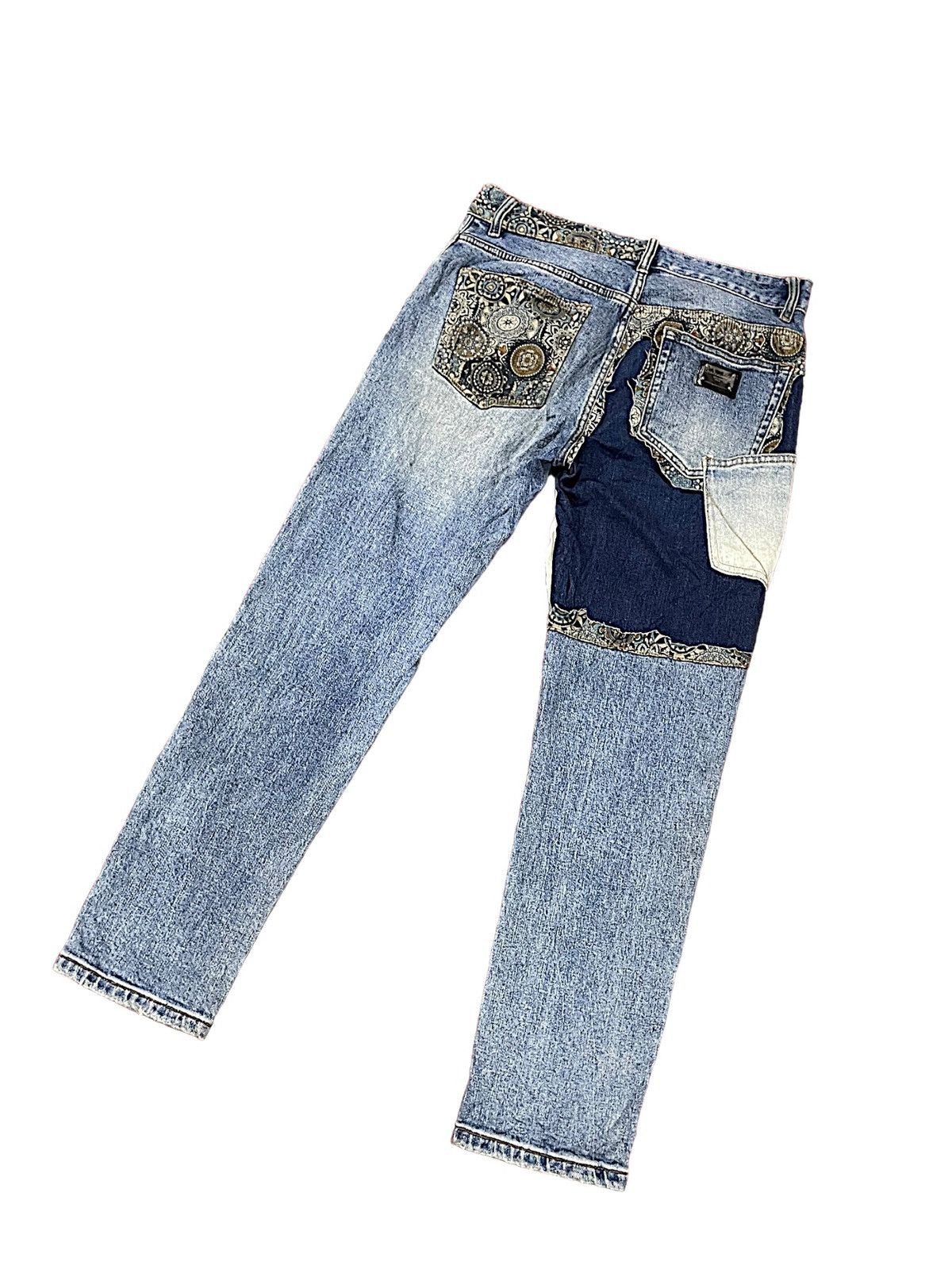 Dolce & Gabbana Designer Nice Design Japan Shasiko Boro Jeans Size US 32 / EU 48 - 8 Thumbnail