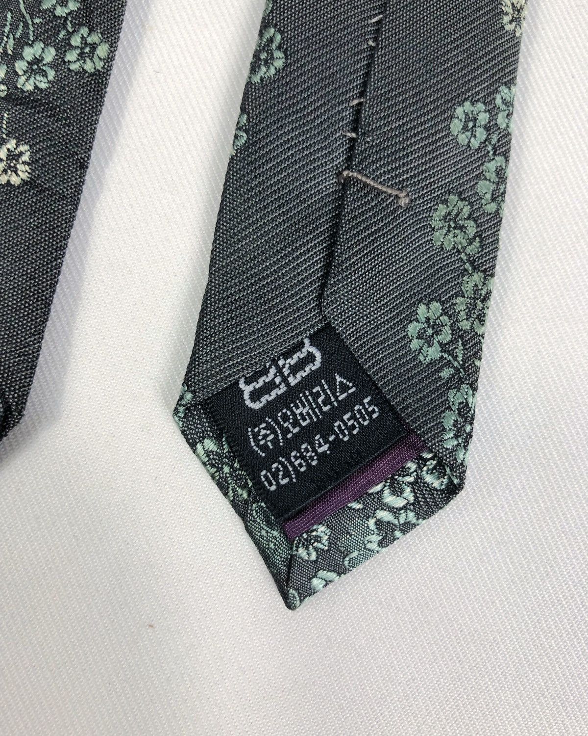 Balenciaga Rare Vintage Balenciaga Floral Silk Tie Size ONE SIZE - 7 Thumbnail