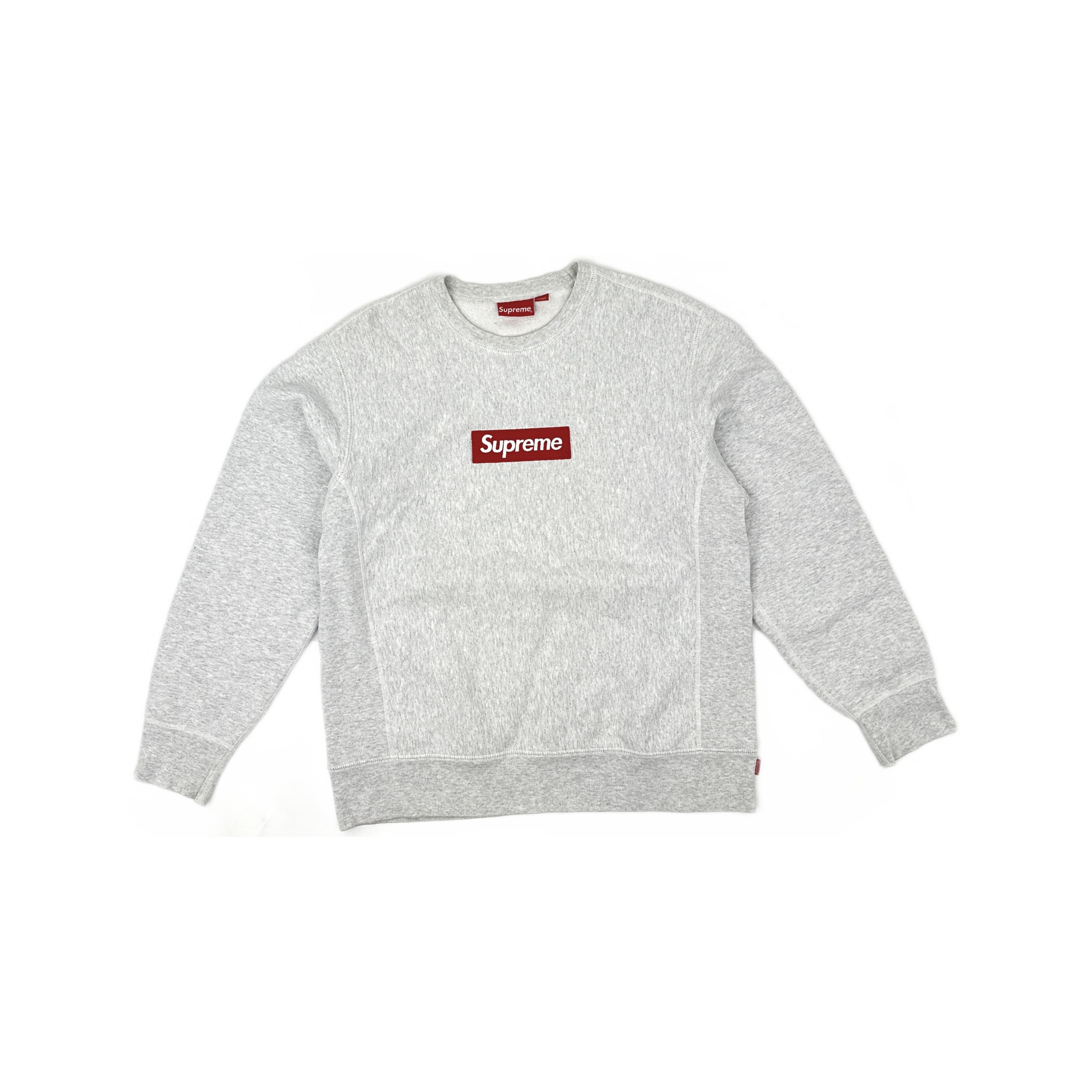 Supreme Supreme Box Logo Crewneck 'Heather Grey' L | Grailed