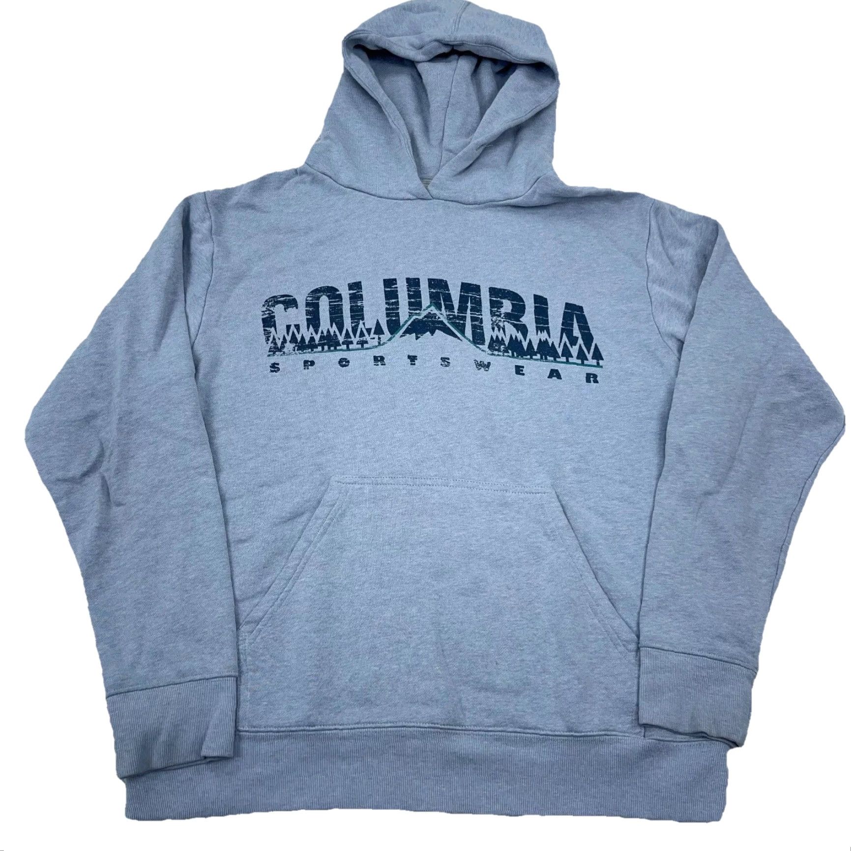 Spell Columbia Hoodie Men Medium Gray Sweatshirt Sweater Hiking Outdoor Logo Hooded Pocket All Seasons Fleece Cotton Blend Size US M / EU 48-50 / 2 - 2 Thumbnail