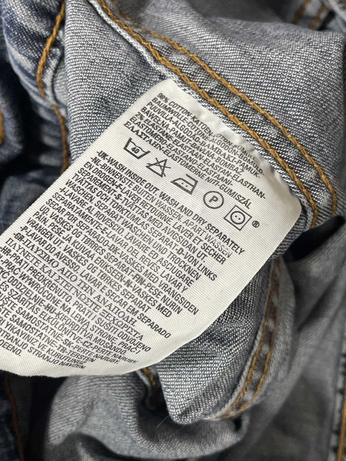 Levi's 🔥Offers🔥Levis Vintage Y2K Denim Jacket Solid Rare Size XS / US 0-2 / IT 36-38 - 8 Thumbnail