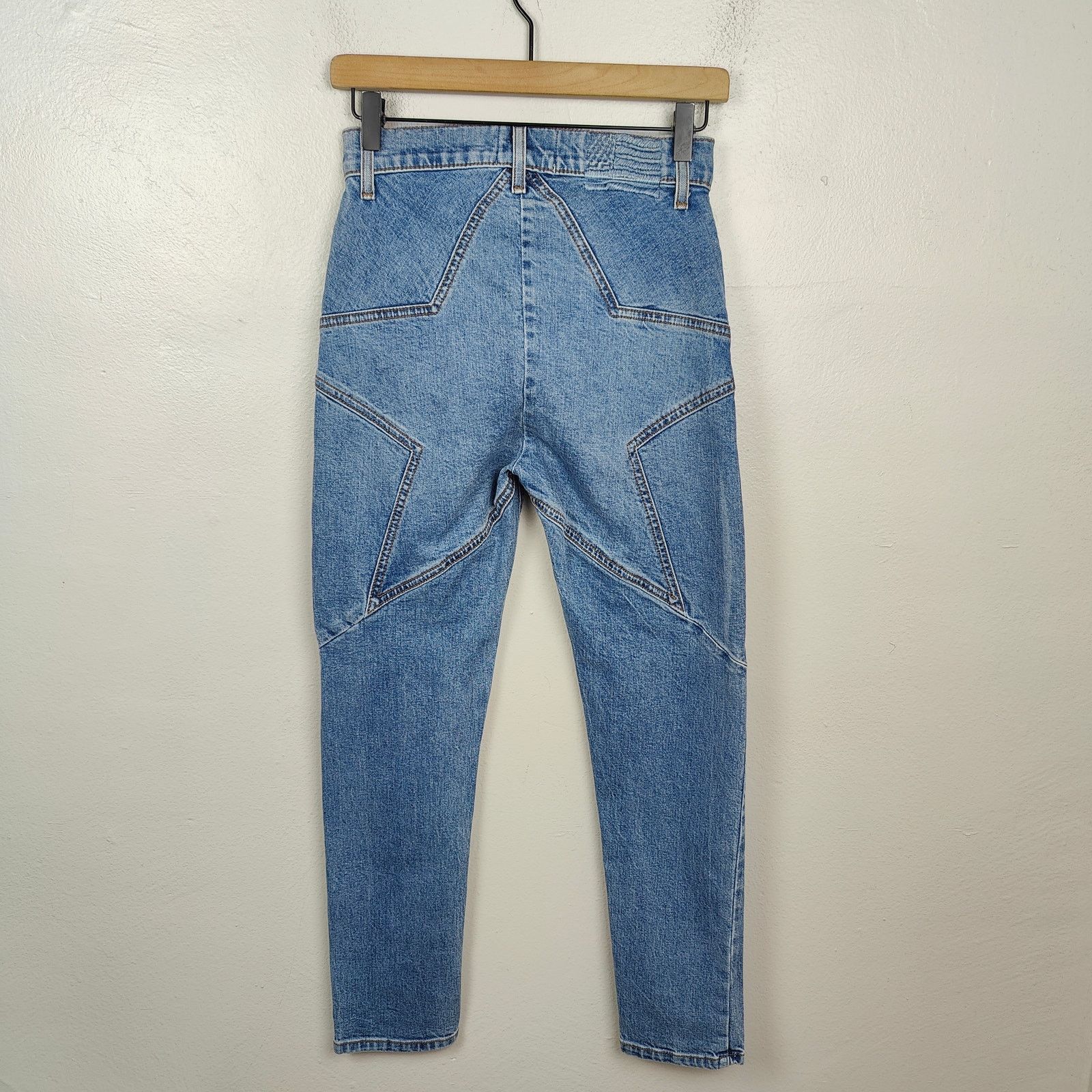 Other Revice Venus Crop Star Jeans Womens 26 Medium Wash Size 26" / US 2 / IT 38 - 2 Thumbnail