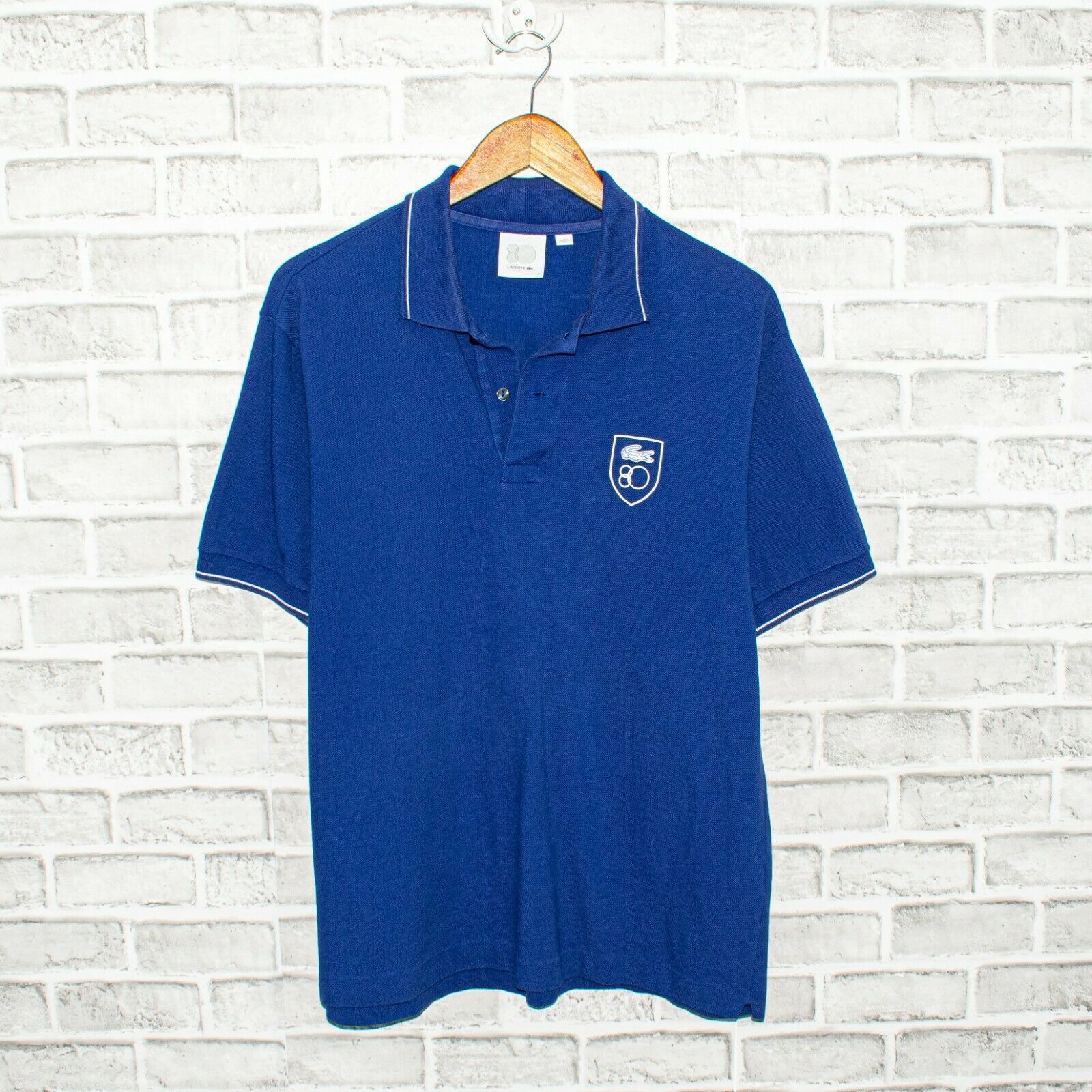 Lacoste LACOSTE Celebrating Eighty 80th Anniversary Polo Shirt Blue Grailed