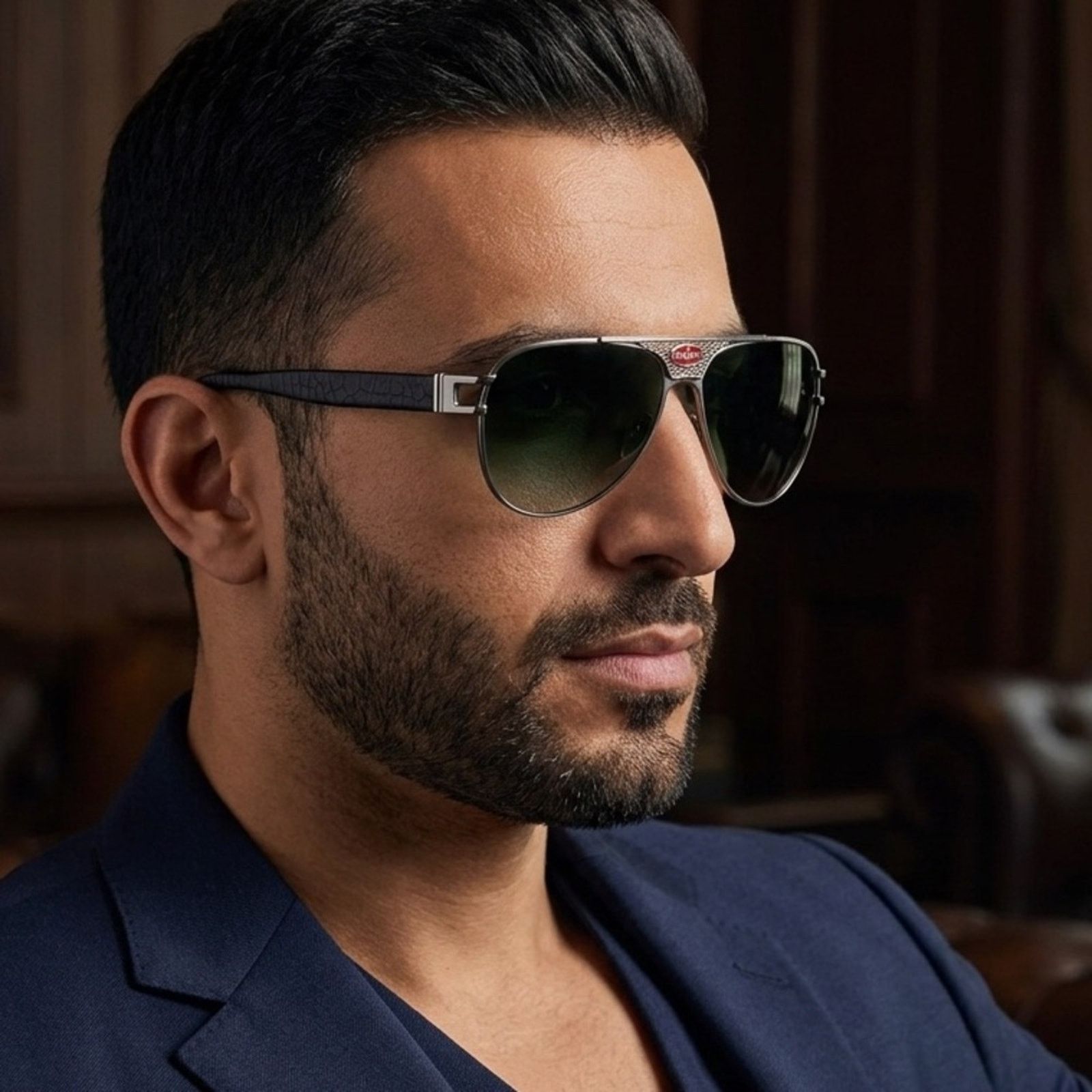 Bugatti New! BUGATTI 11 SS Sunglasses Aviator Style, Authentic Size ONE SIZE - 3 Thumbnail