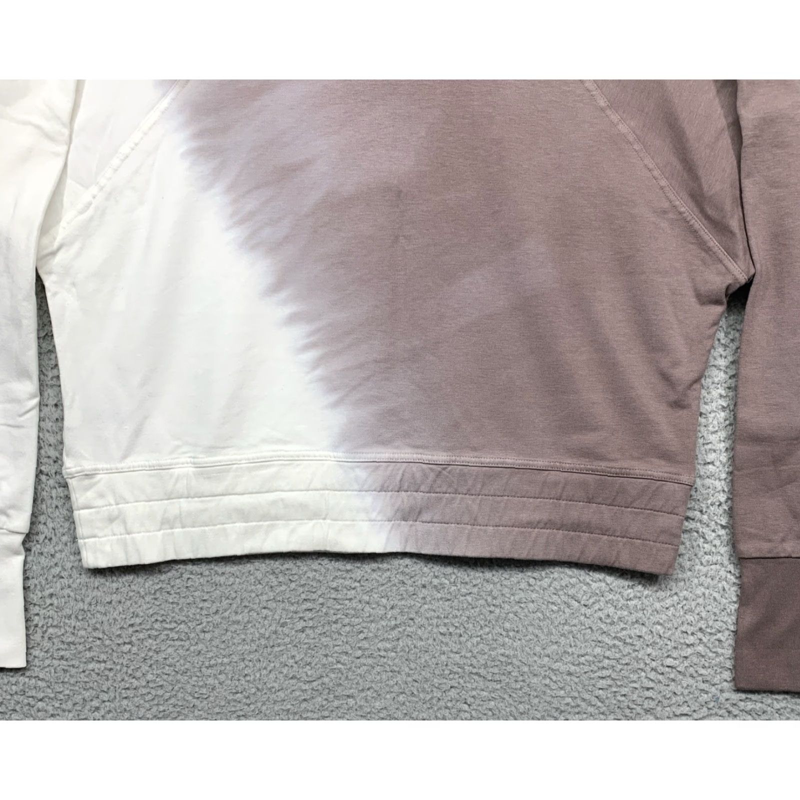 Vintage Joy Lab Cropped Sweatshirt Women's Mocha & Cream Size S Thumb Holes NWT NWT Size S / US 4 / IT 40 - 4 Thumbnail