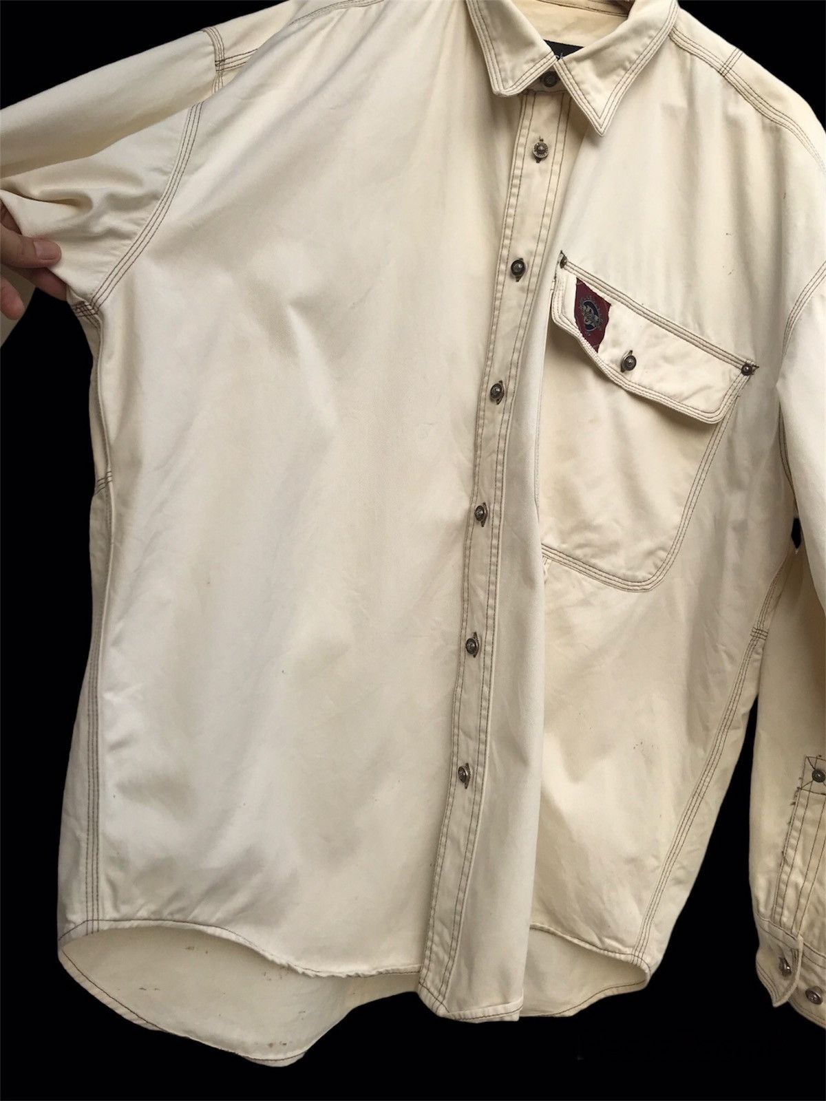 Marc Buchanan × Pelle Pelle × Vintage Vintage Pelle Pelle Sport USA by Marc Buchanan Thick Shirt Size US L / EU 52-54 / 3 - 8 Thumbnail
