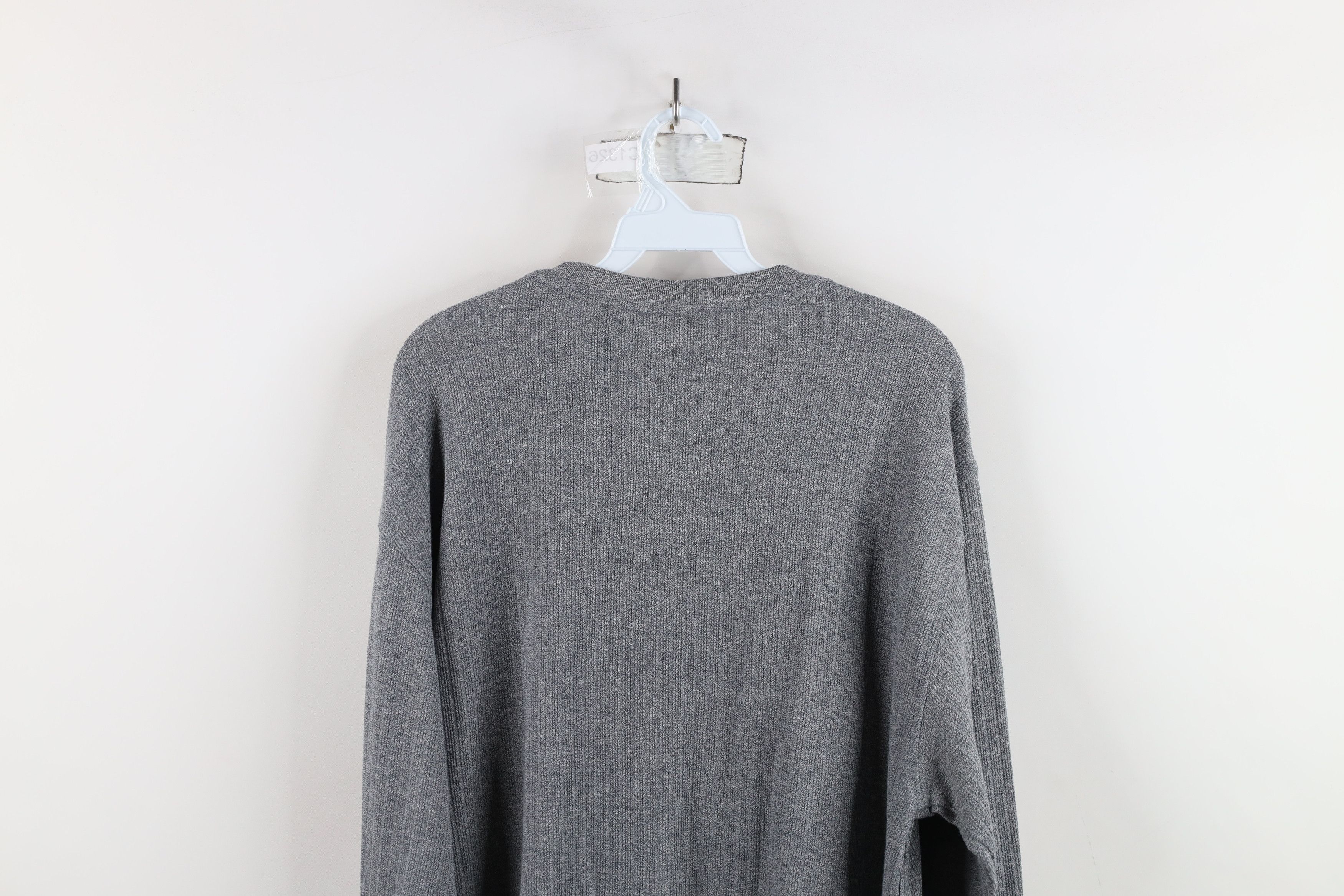 Vintage Vintage 90s Streetwear Ribbed Long Sleeve Henley T-Shirt Size US L / EU 52-54 / 3 - 12 Thumbnail