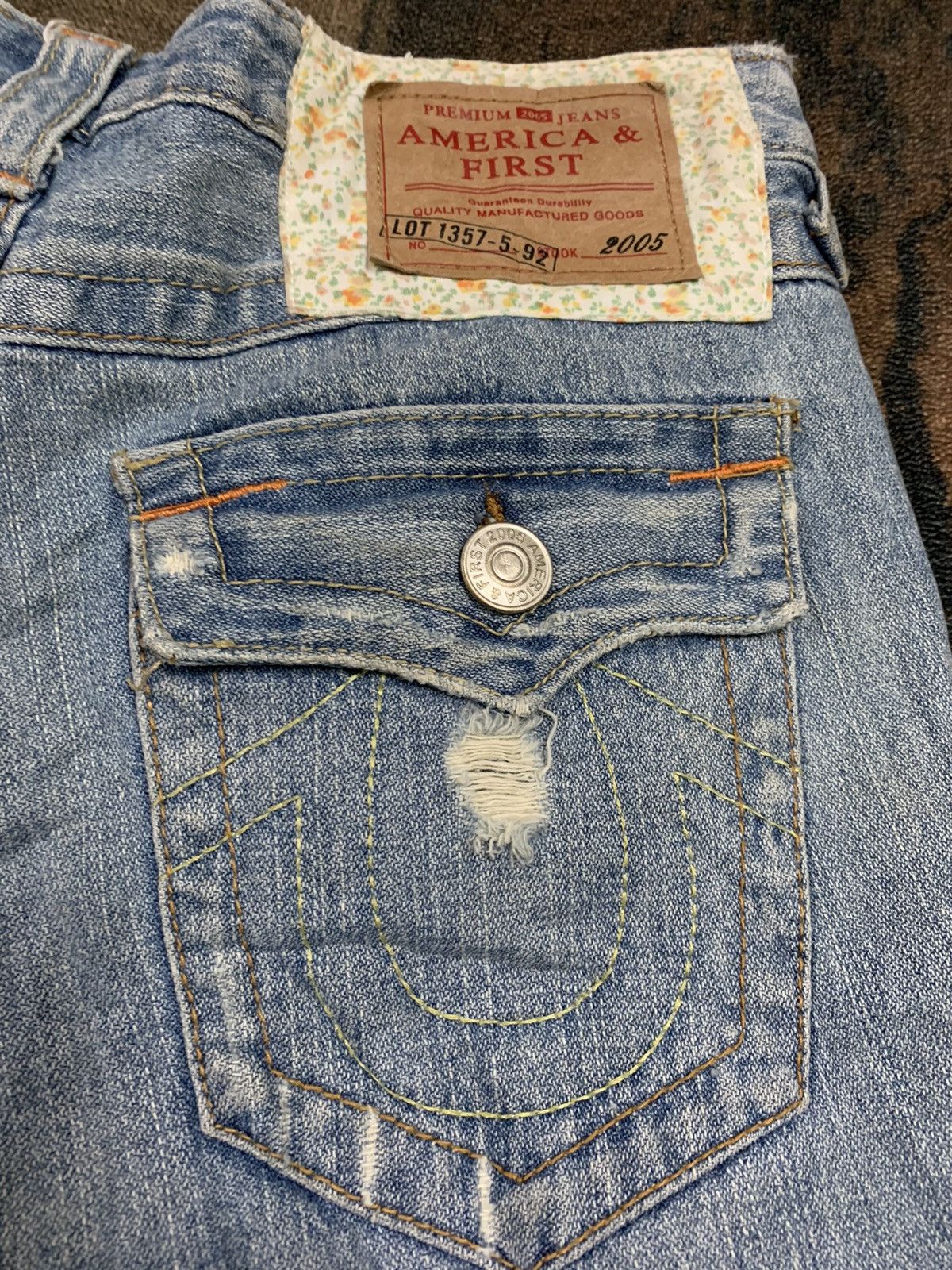 Hysteric Glamour FLARE dope patchwork designer inspired jeans denim Size US 29 - 11 Thumbnail