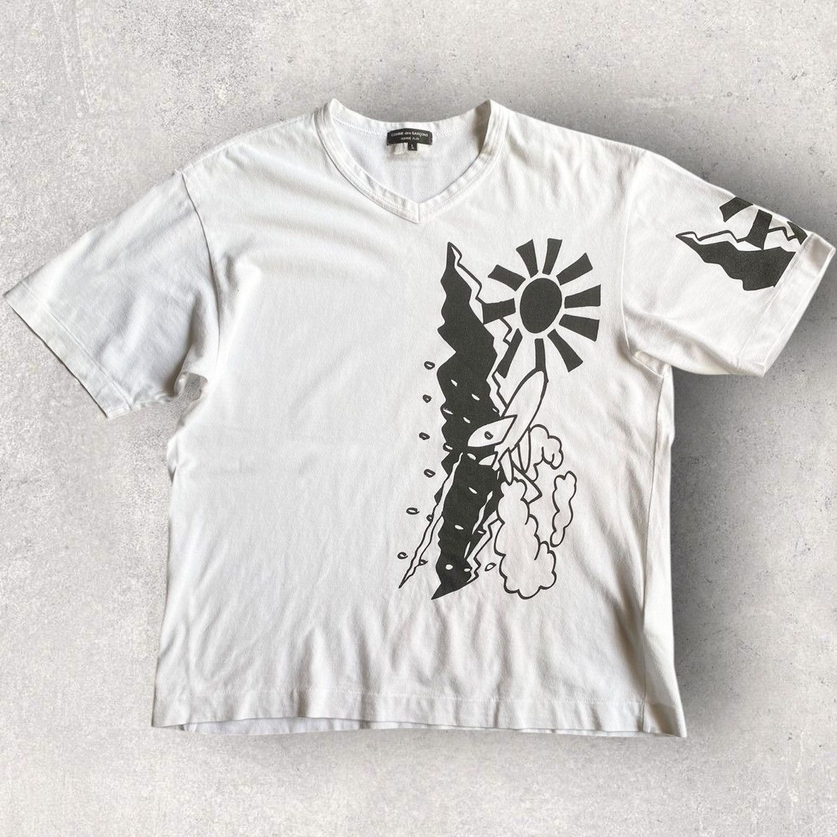 Comme des Garcons SS08 Graphic Print T Shirt Size US L / EU 52-54 / 3 - 2 Thumbnail