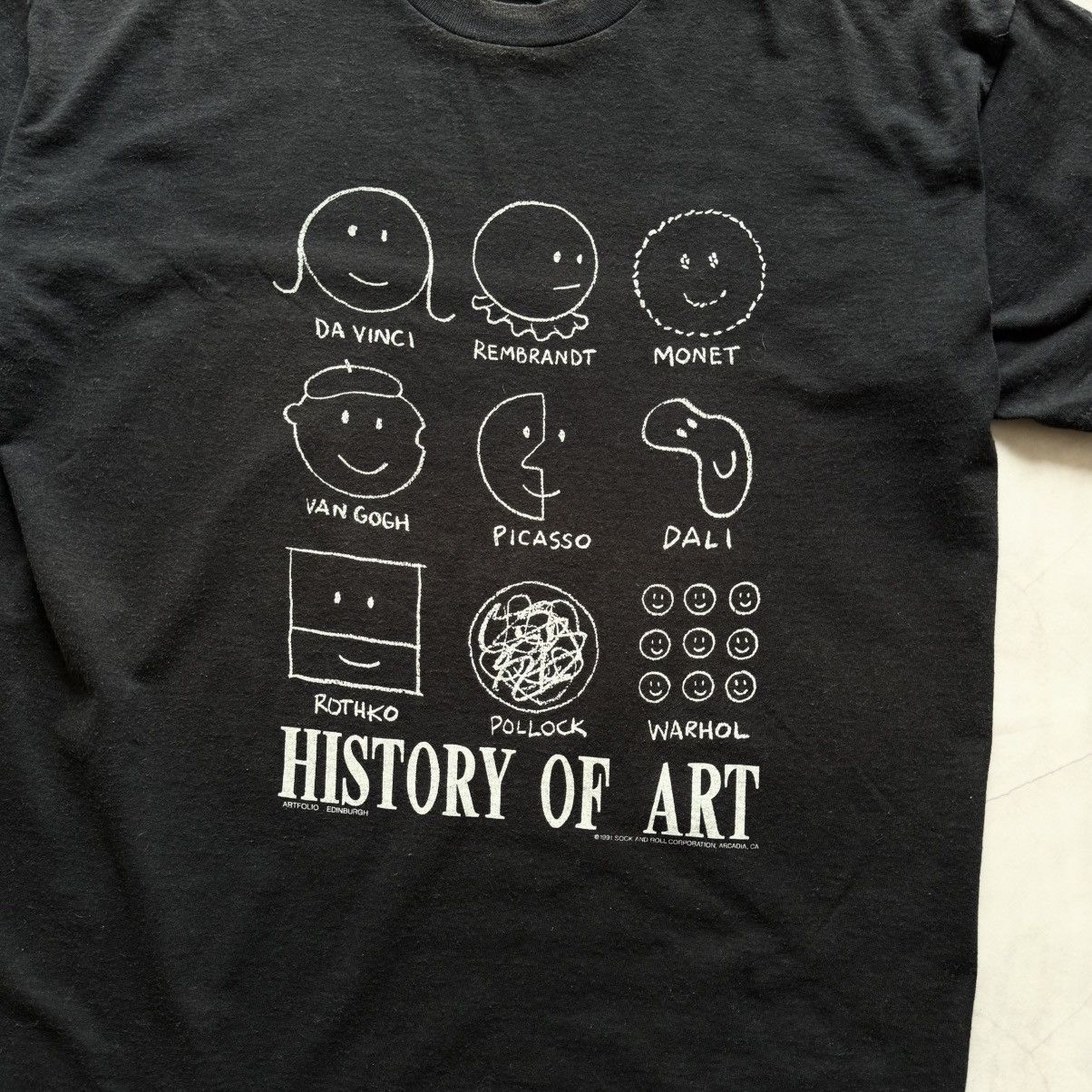 Band Tees 1991 History Of Art Faded Monet Picasso Dali Warhol T-shirt Size US XL / EU 56 / 4 - 2 Thumbnail
