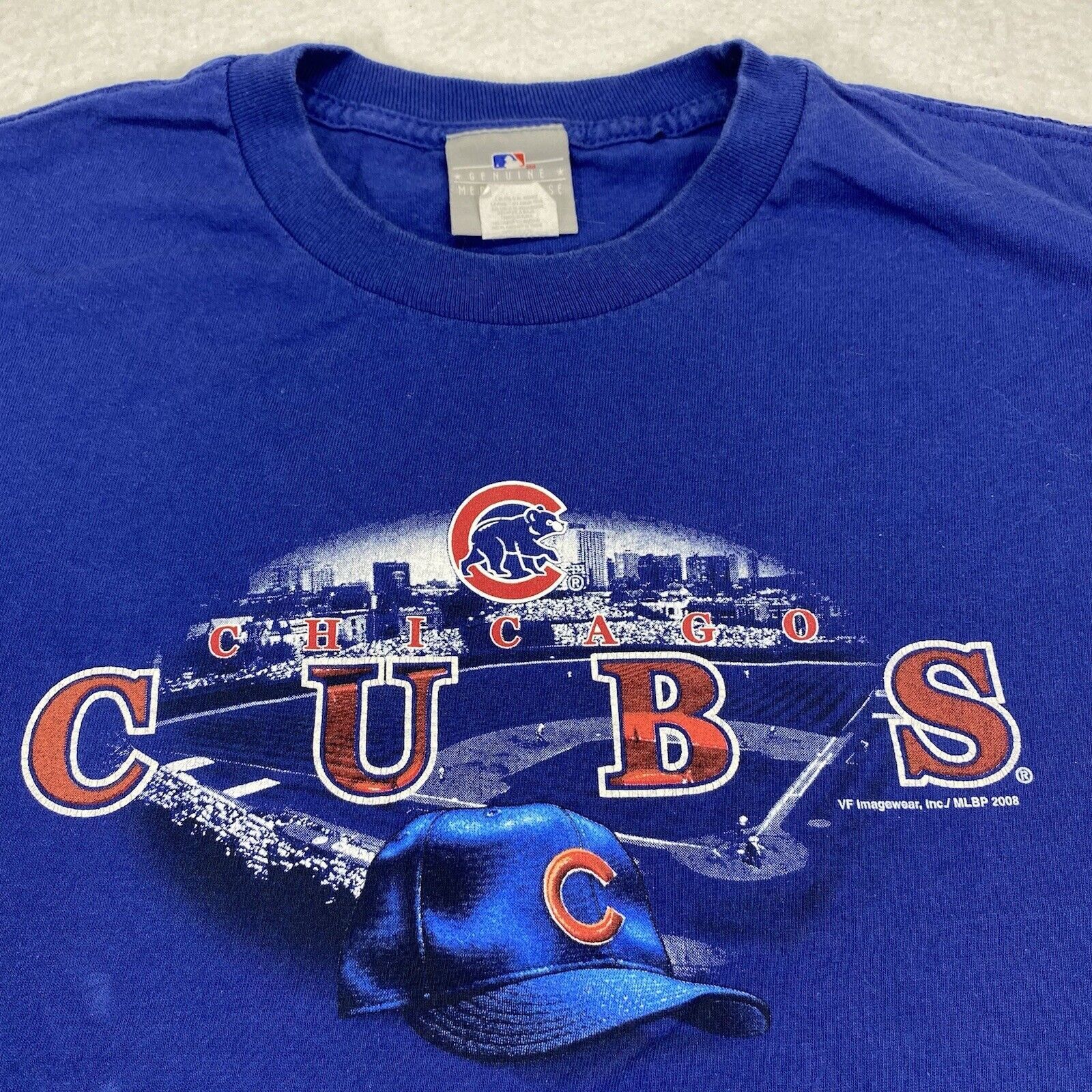 MLB MLB Chicago Cubs Large Blue Baseball Logo Graphic T Shirt Size L / US 10 / IT 46 - 2 Thumbnail