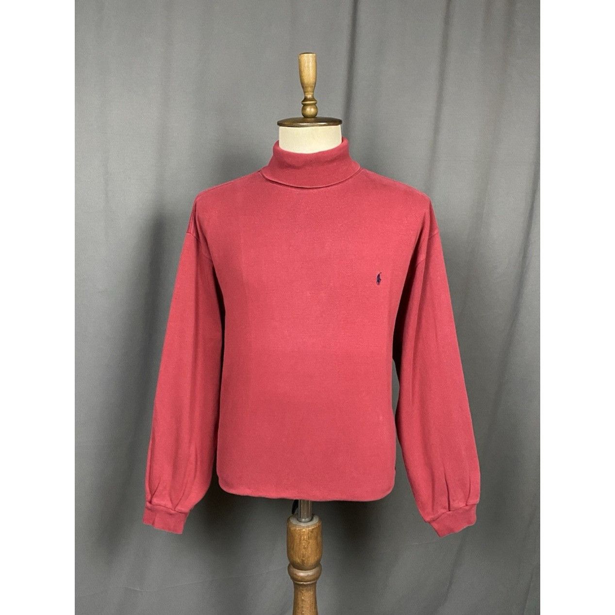 Ralph Lauren Polo by Ralph Lauren Vintage Men's Dark Red Turtleneck Sweat Size US XXL / EU 58 / 5 - 1 Thumbnail