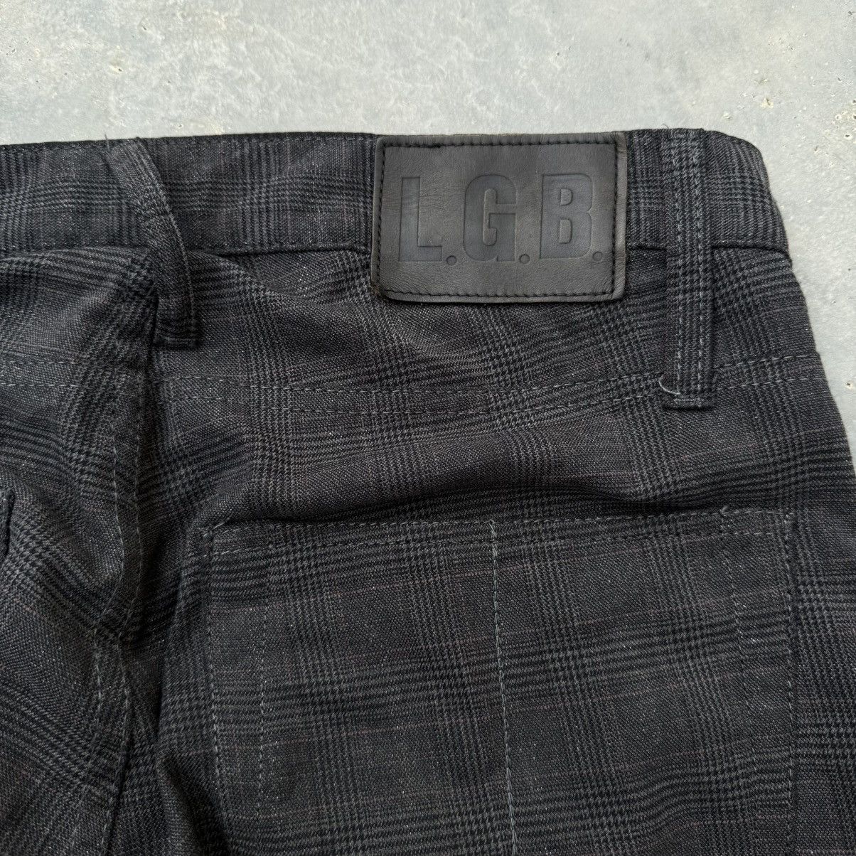 Le Grande Bleu (L.G.B.) Very Rare LGB Plaid Glittery Flare Pants Size 32" / US 10 / IT 46 - 6 Thumbnail