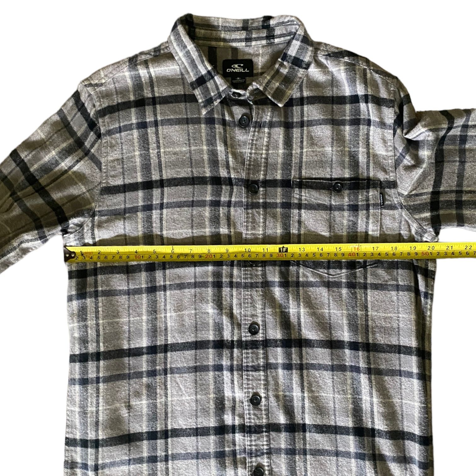 Other O'Neill Cotton Gray Black Long Sleeve Flannel Size Medium Size US M / EU 48-50 / 2 - 3 Thumbnail