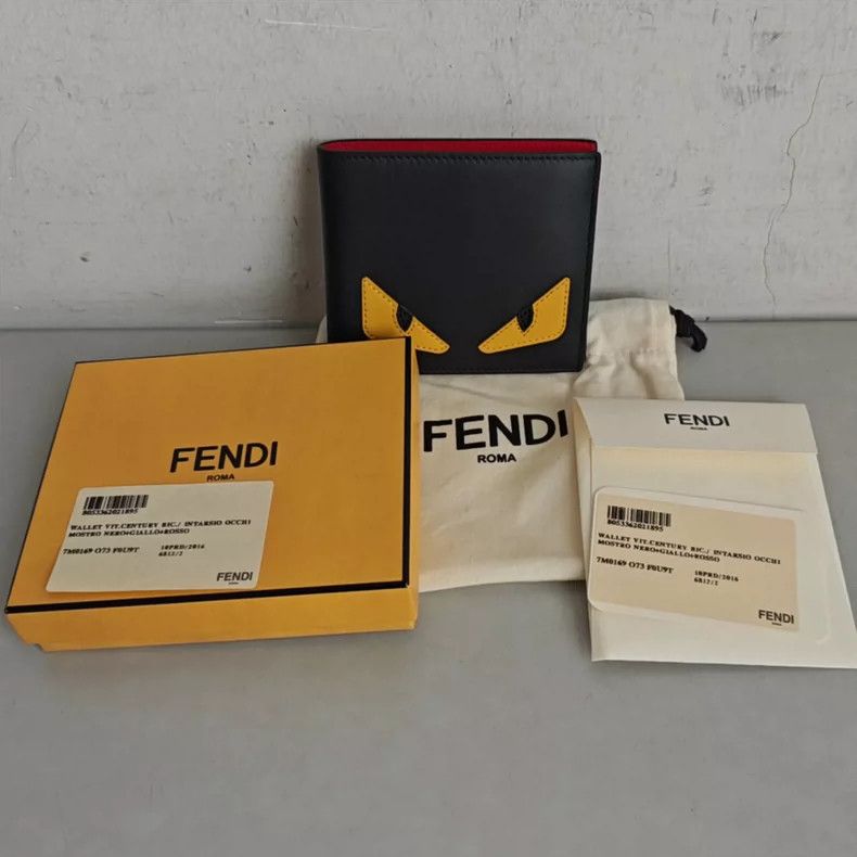 Fendi Fendi calfskin fold-over wallet Size ONE SIZE - 6 Thumbnail