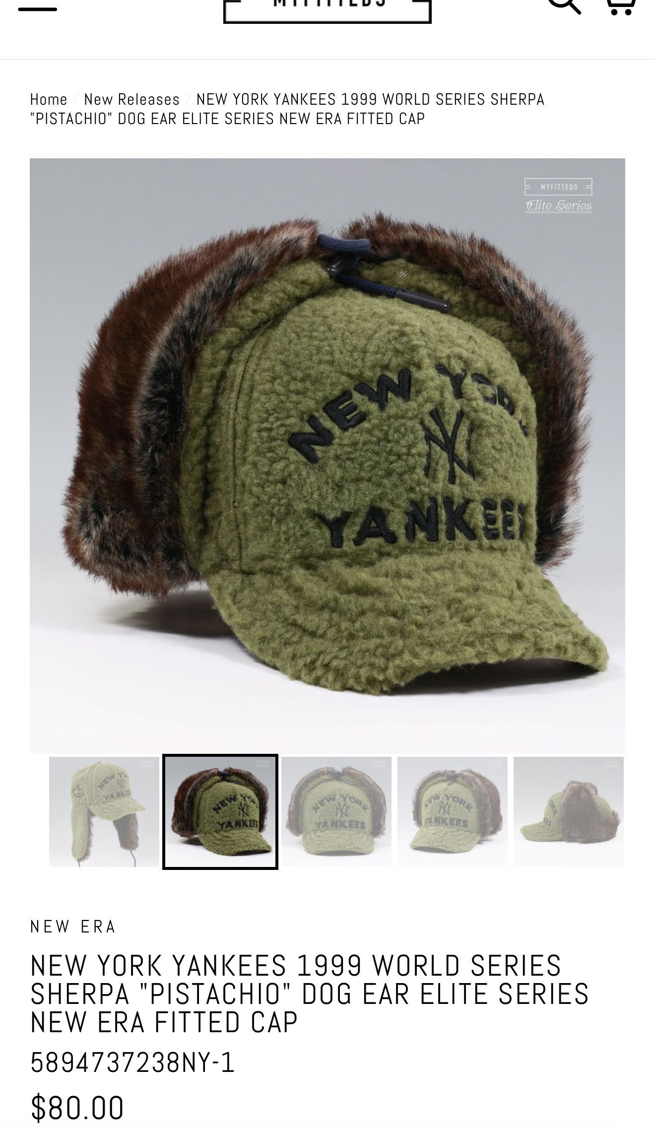 MyFitteds × New Era × New York Yankees 7 3/8 NEW YORK YANKEES 1996 WORLD SERIES SHERPA DOG EAR Size ONE SIZE - 7 Thumbnail