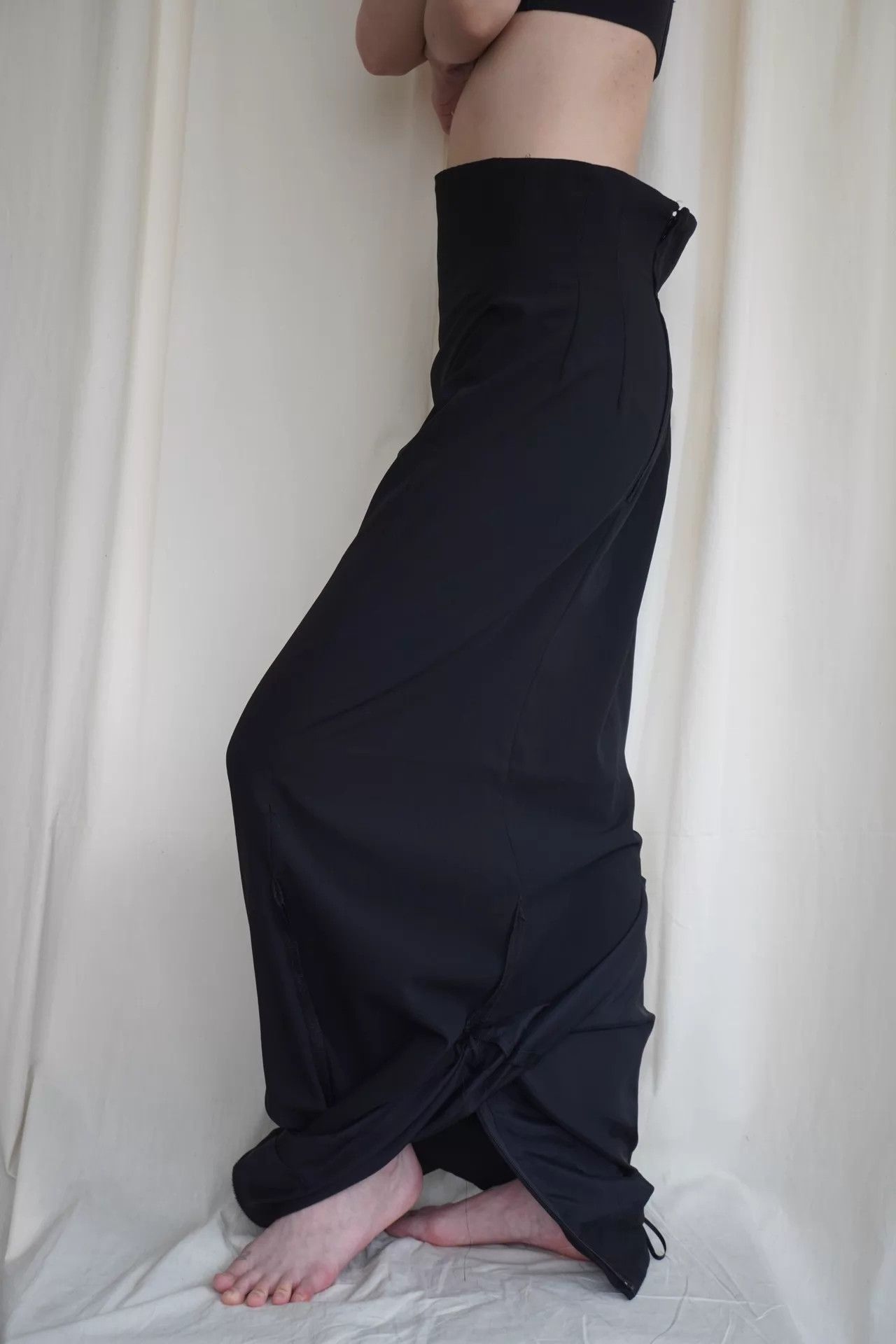 Comme des Garcons CDG 1991ss Convertible Fold Long Dress M (9/10) Size 27" / US 4 / IT 40 - 3 Thumbnail