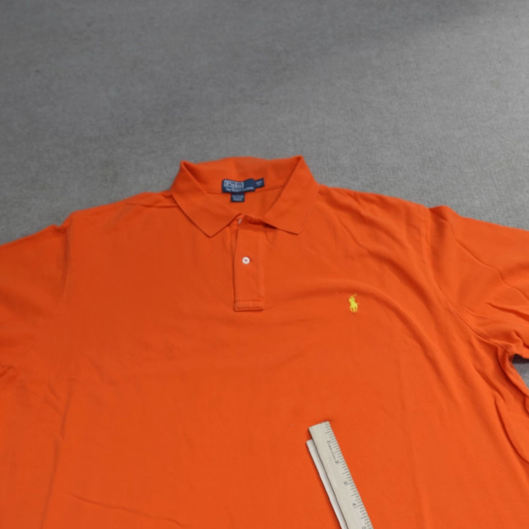 Polo Ralph Lauren Polo Ralph Lauren Polo Shirt 3XLT Orange Solid Cotton Shirt Mens Big & Tall Short Sleeve Collared Polo 3XLT Orange Solid Cotton Embroidered Size US XXL / EU 58 / 5 - 4 Thumbnail