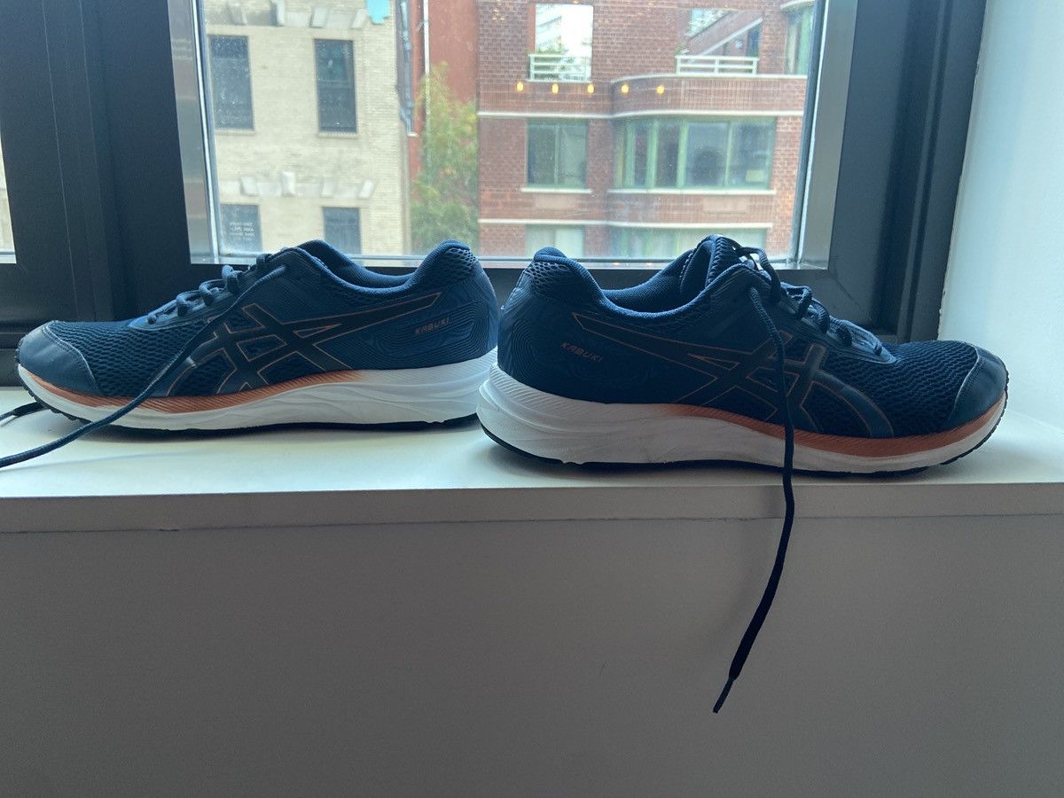 Asics Asics Kabuki marine blue with orange details, size 11.5 Size US 11.5 / EU 44-45 - 3 Thumbnail