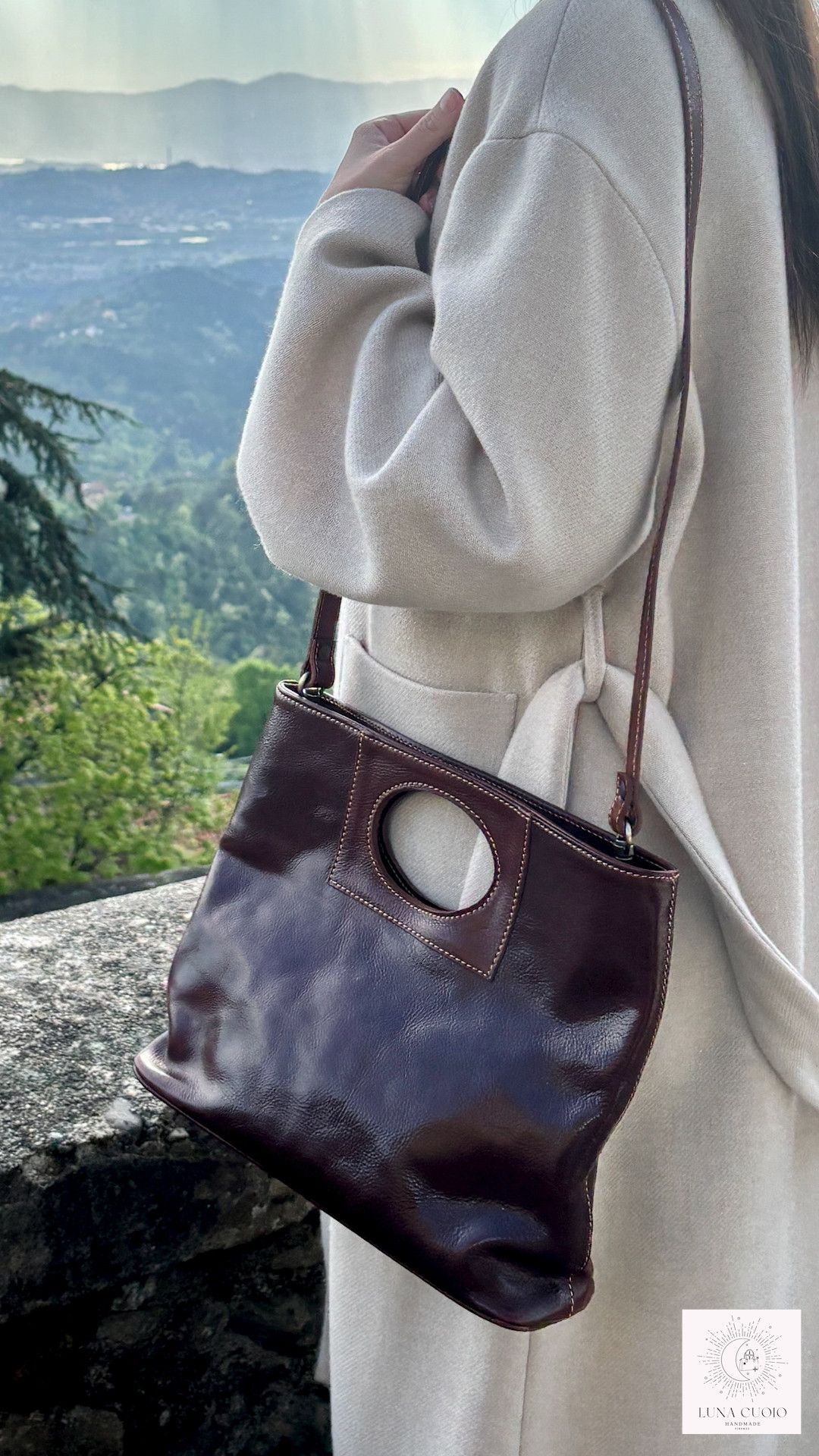 Vera Pelle Italian Handmade Leather Bag for Women Size ONE SIZE - 3 Thumbnail