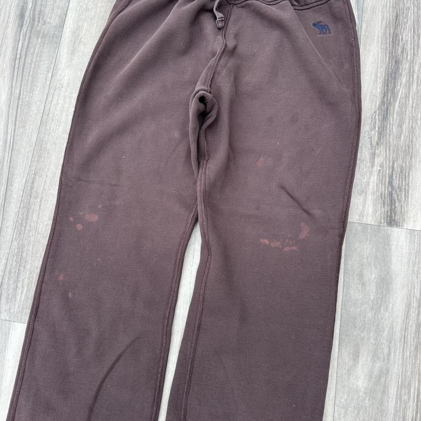 Abercrombie & Fitch Abercrombie & Fitch Women's Brown Joggers sweatpants Baggy Size 36" / US 14 / IT 50 - 4 Thumbnail