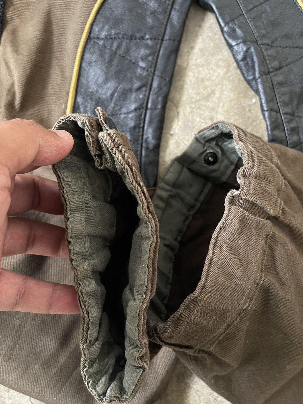 Issey Miyake Issey Miyake Cargo Mesh Pocket Leather Trim Biker Pants Size US 31 - 9 Thumbnail