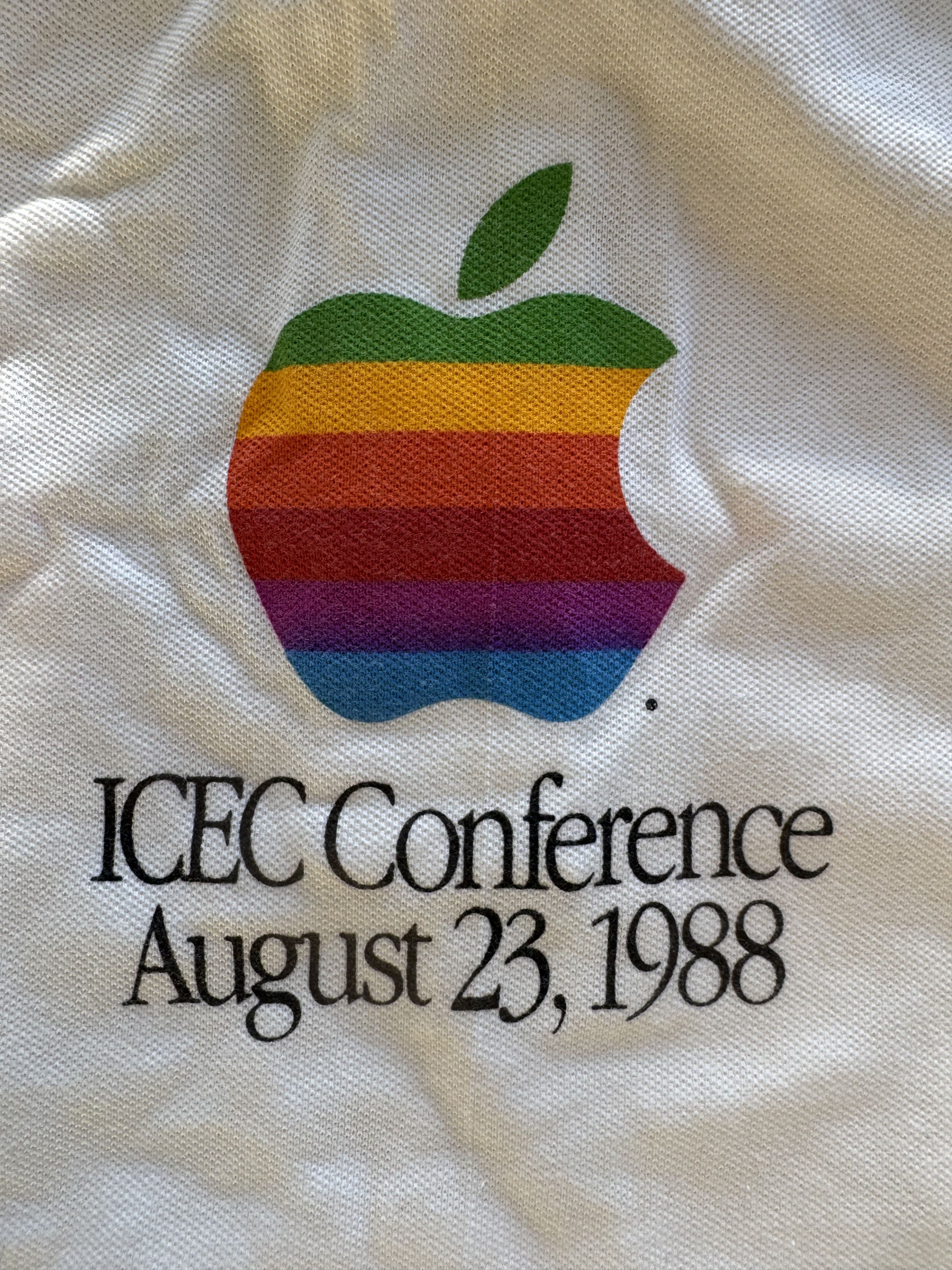 Apple Vintage 1988 Apple Computer Polo - ICEC - Rainbow Logo Size US L / EU 52-54 / 3 - 2 Thumbnail