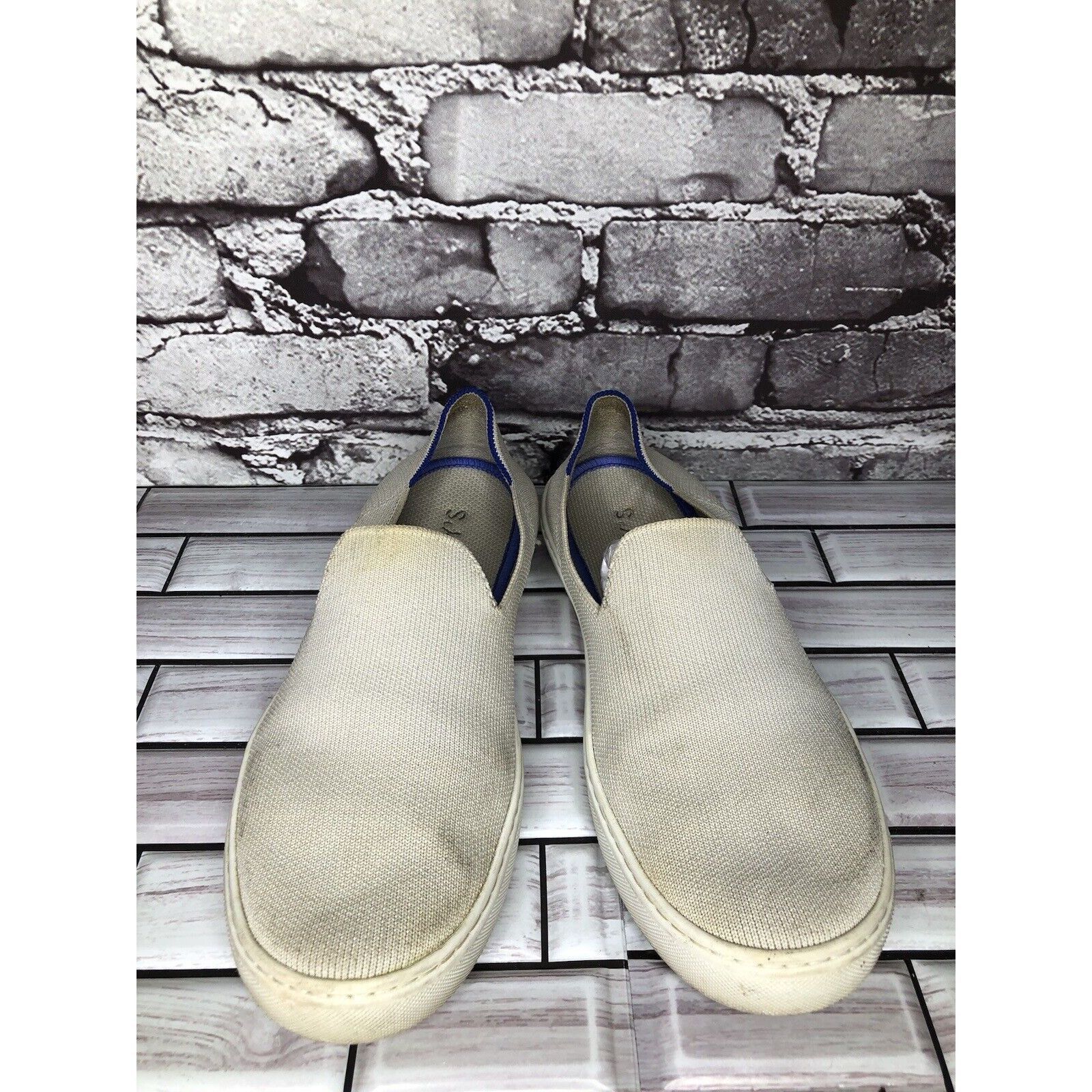 Other Rothy’s The Sneaker Ivory Knit Fabric Casual Comfort Shoes W Size US 8 / IT 38 - 2 Thumbnail