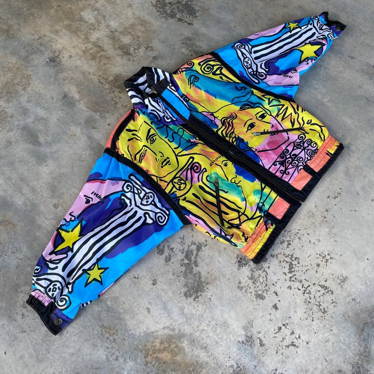 Vintage RARE Vtg 90S GALLERY PSYCHEDELIC MEDUSA ART ABSTRACT Size US M / EU 48-50 / 2 - 1 Thumbnail