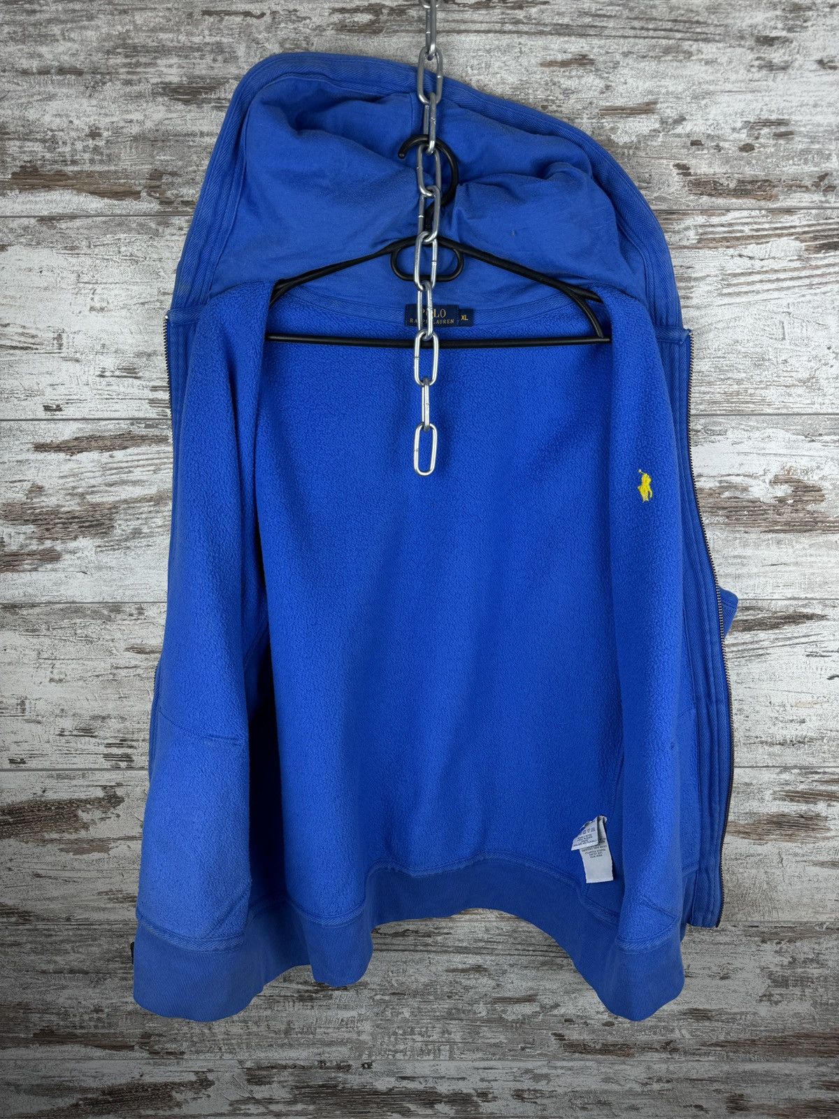 Polo Ralph Lauren Mens Vintage Polo Ralph Lauren zip hoodie y2k blue rare OG Size US XL / EU 56 / 4 - 22 Thumbnail