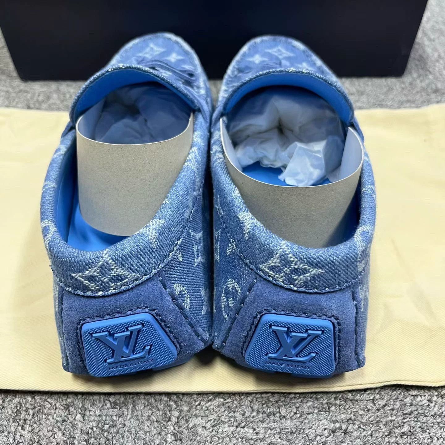 Louis Vuitton louis vuitton blue denim moccasin shoes Size US 6.5 / EU 39-40 - 4 Thumbnail