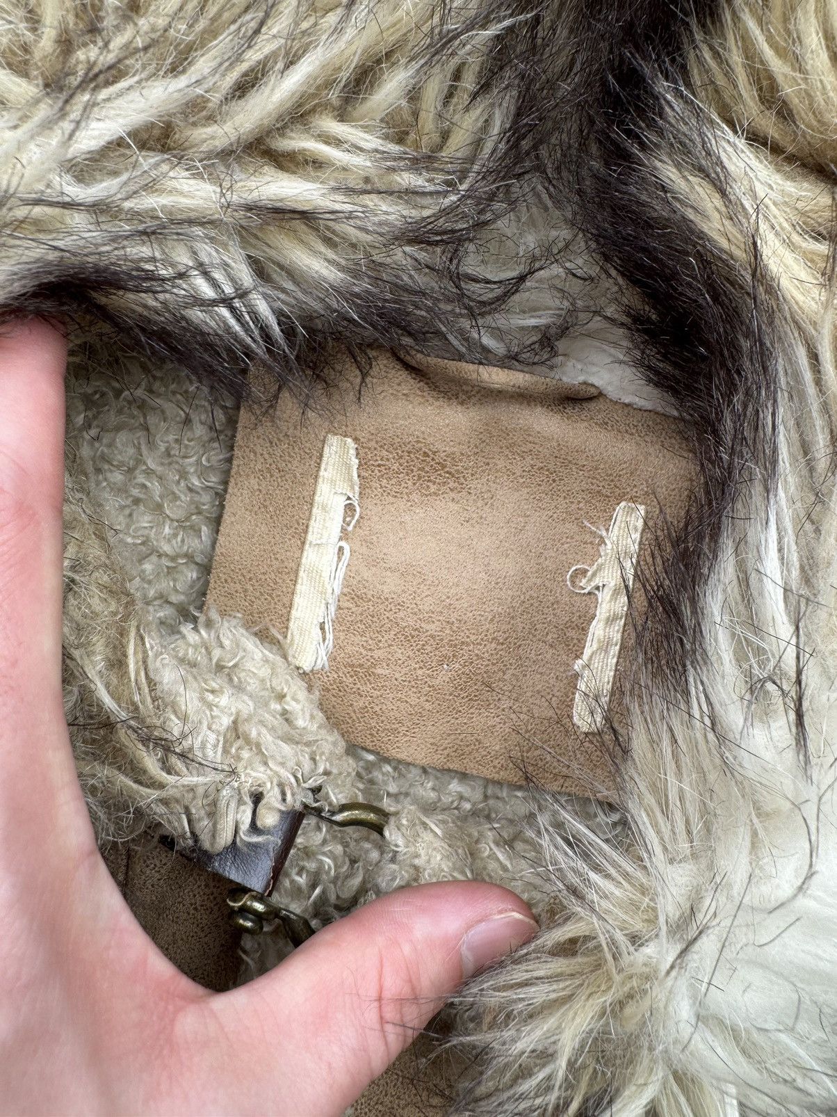 Japanese Brand Vintage Faux Fur Sheepskin Coat Size S / US 4 / IT 40 - 8 Thumbnail