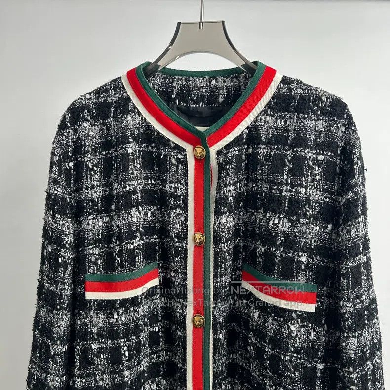 Gucci Gucci Classic tweed long coat Size US M / EU 48-50 / 2 - 2 Thumbnail