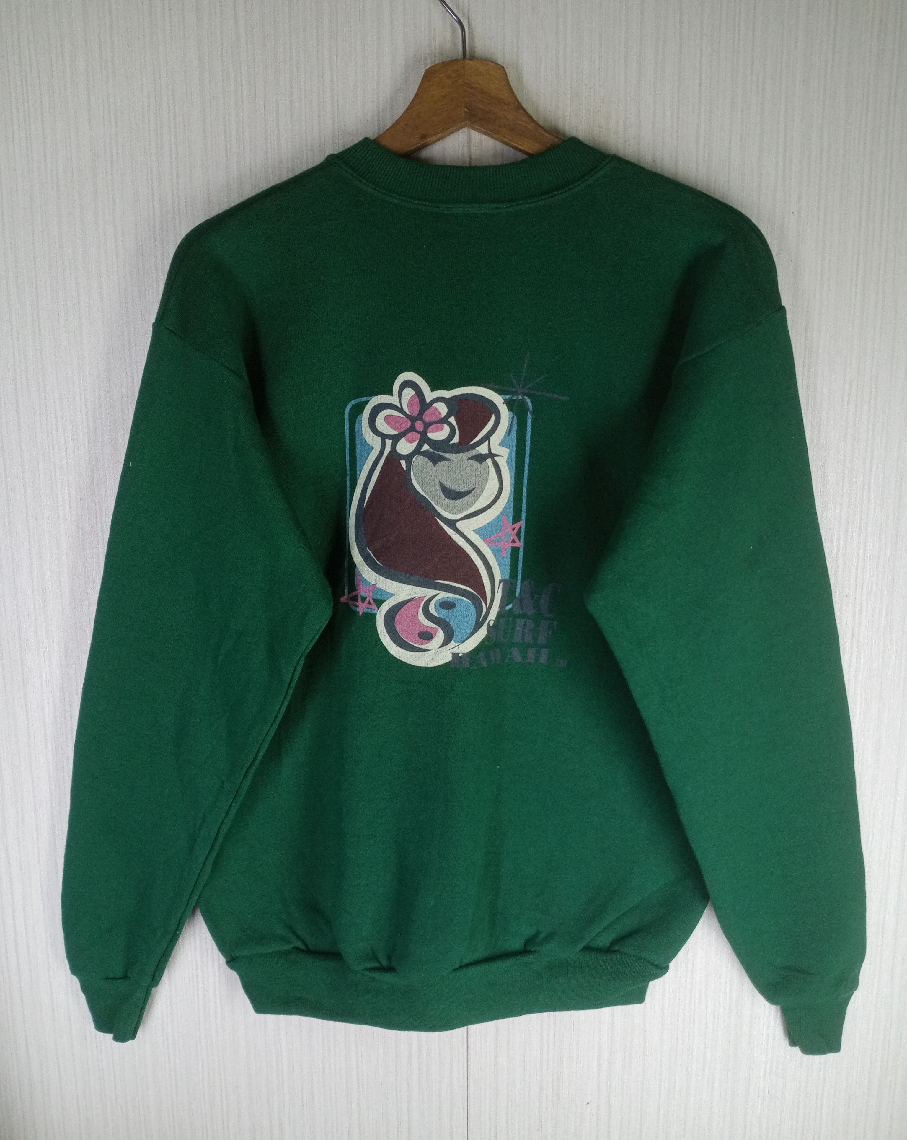 Ron Jon Surf Shop Rare Vintage 90s T&C Surf Hawaii Crewneck Sweatshirt Size US XL / EU 56 / 4 - 1 Thumbnail