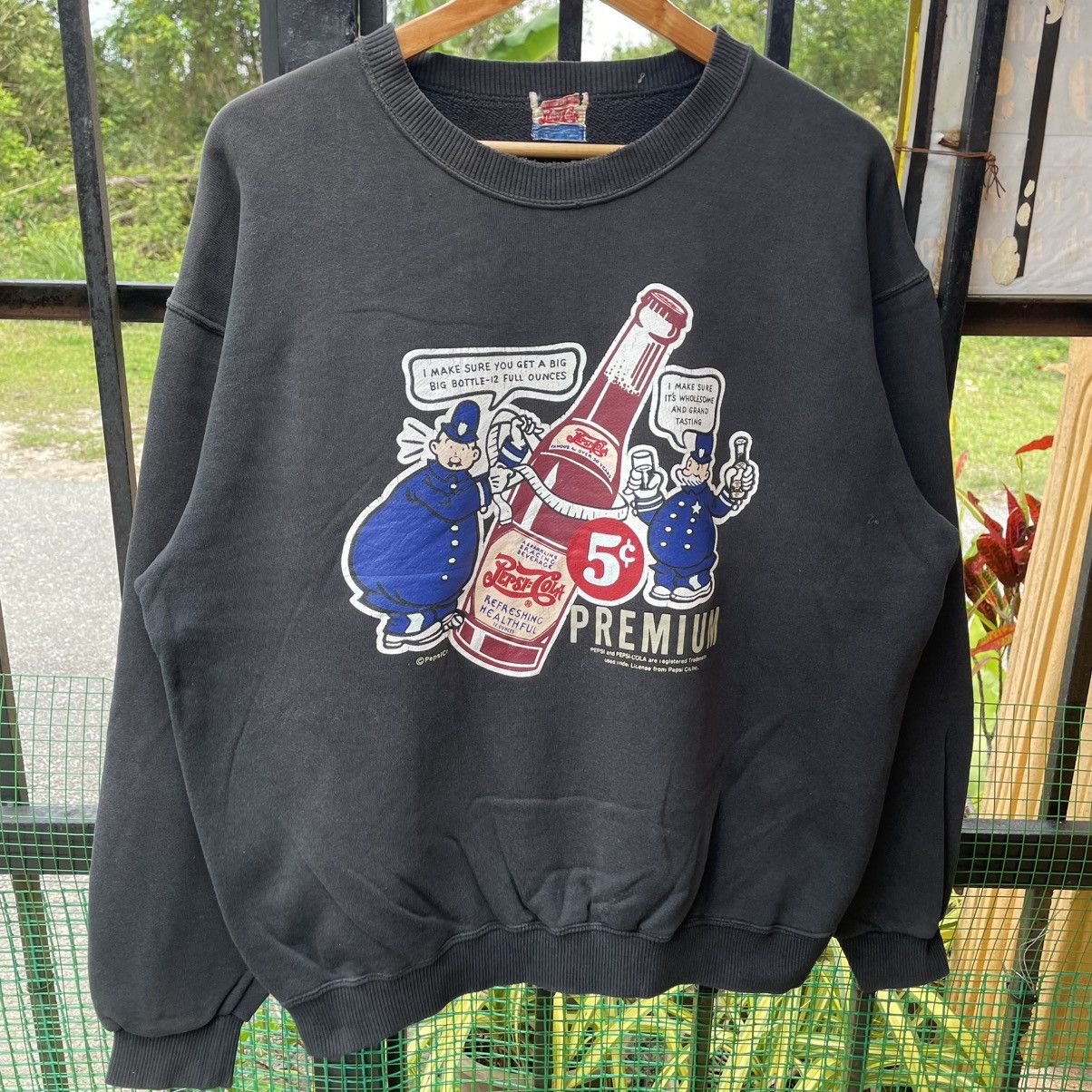 Pepsi 🔥Vintage 90s Pepsi Cola Carbonate Drink Distress Sweatshirts Size US M / EU 48-50 / 2 - 5 Thumbnail