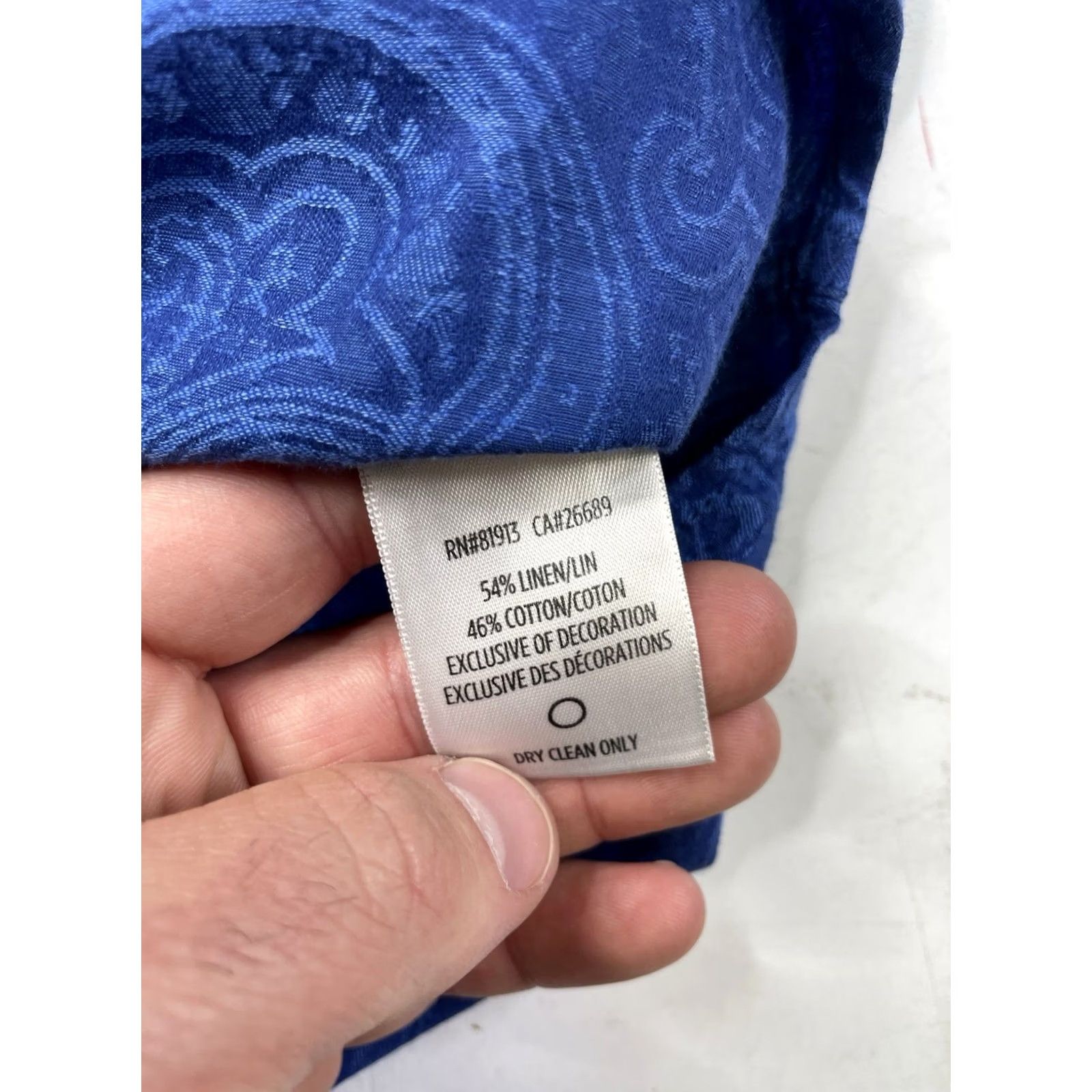 Robert Graham Robert Graham Blue Paisley Button-Up Shirt Mens Large Long Sleeve Size US L / EU 52-54 / 3 - 5 Thumbnail