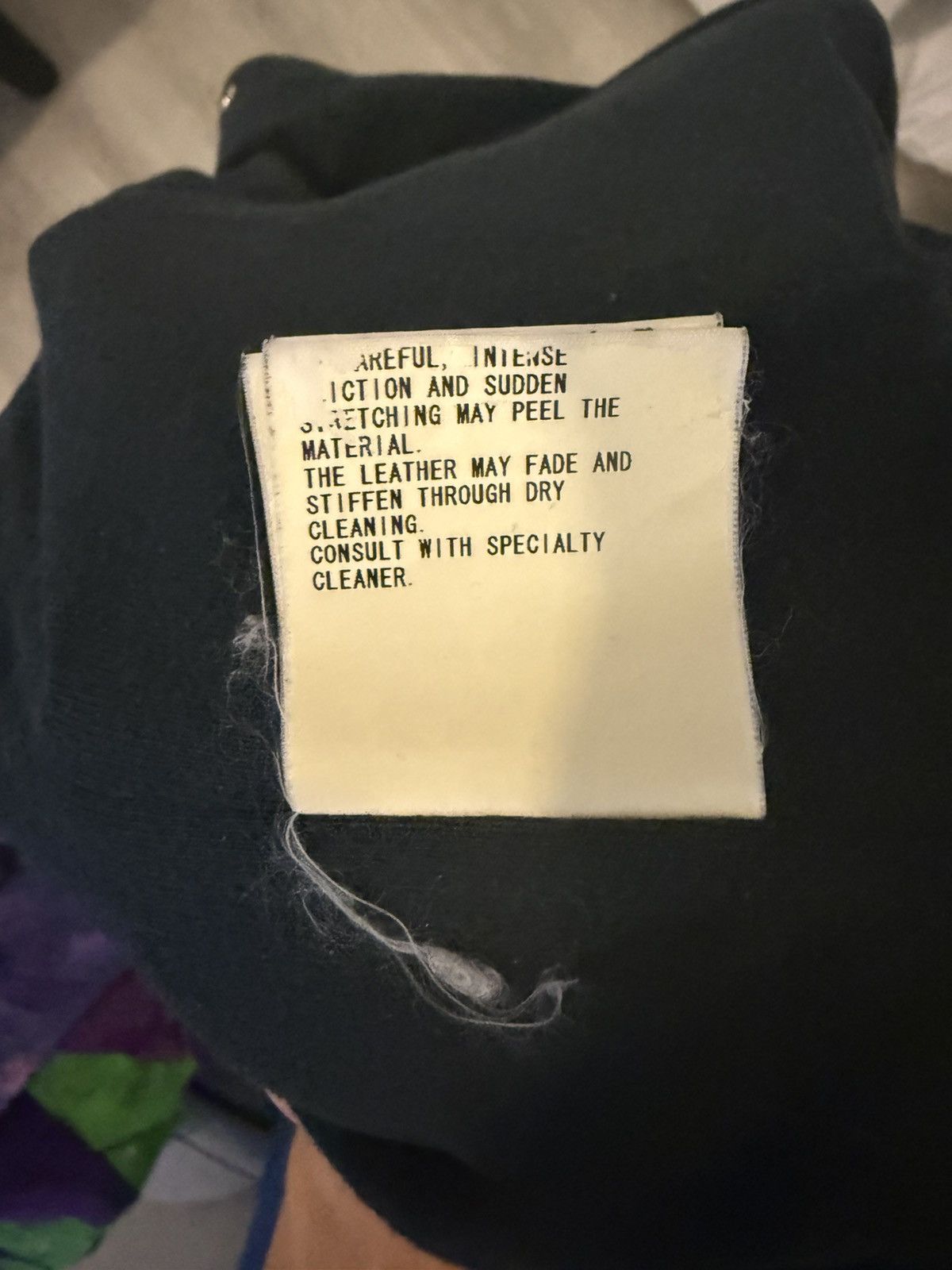 undercover 06ss leather bomber jacket