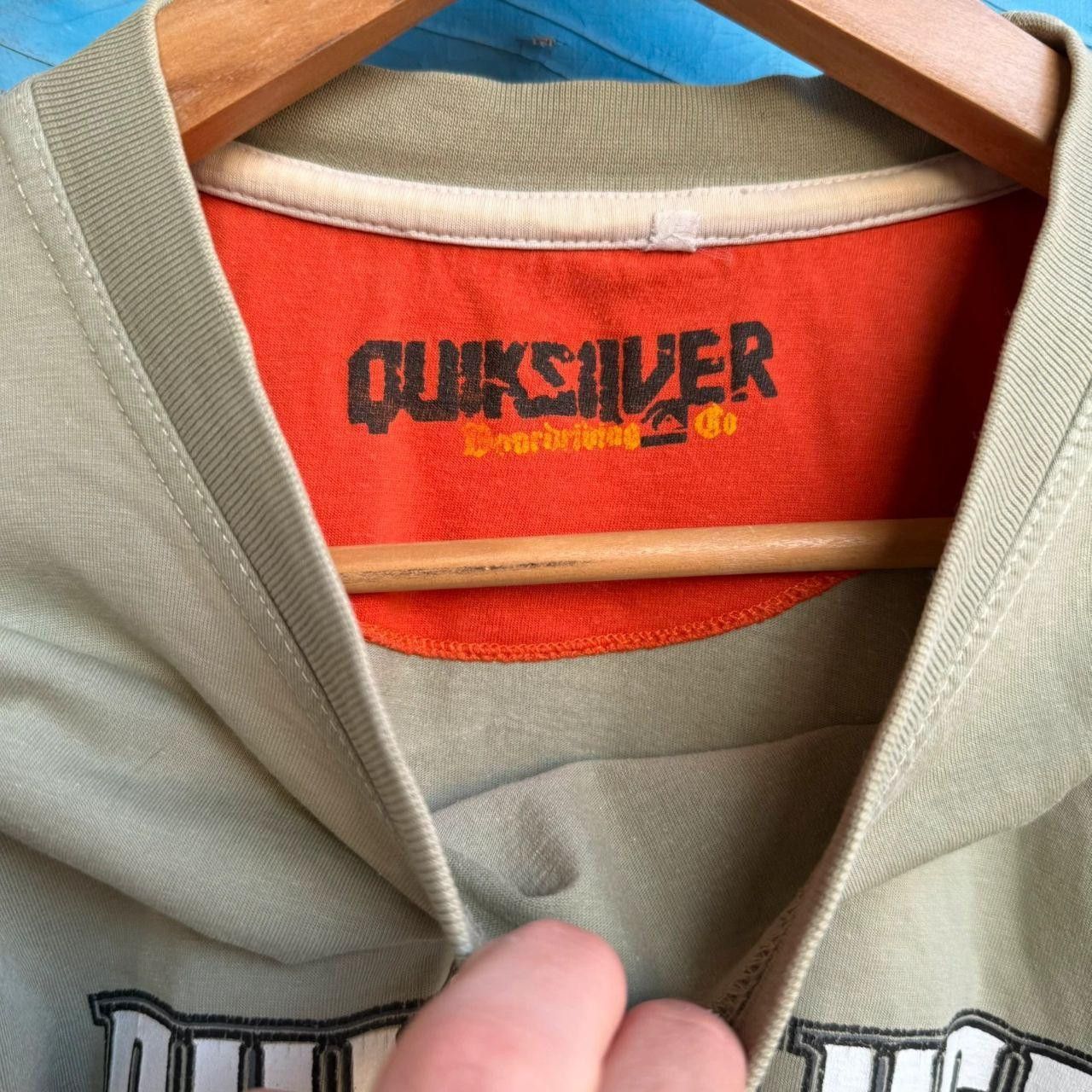 Quiksilver Quicksilver T shirt Tee Surf Skateboarding 90s Beige Size US XL / EU 56 / 4 - 5 Thumbnail