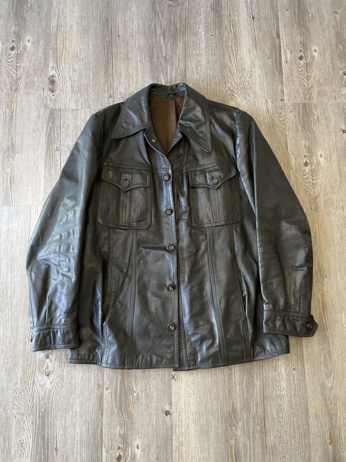 Vintage Cool vintage leather jacket Size US L / EU 52-54 / 3 - 1 Thumbnail